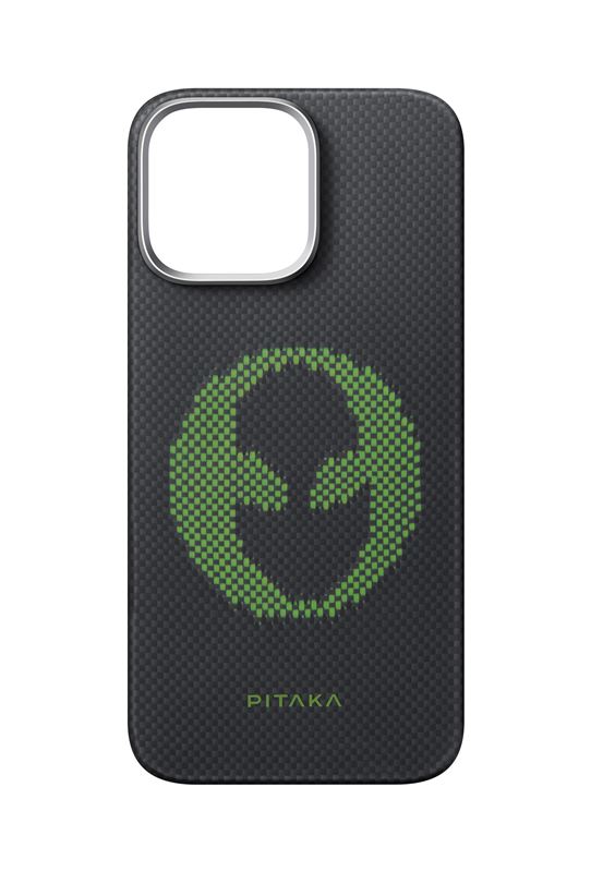 Husă Pitaka × Aries Tactile Woven, Alien — iPhone 16 Pro