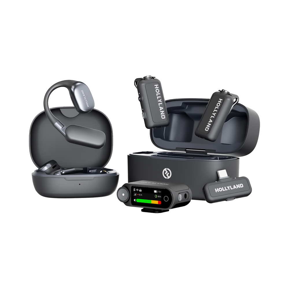 Hollyland LARK MAX 2 Ultimate Combo with OWS Monitor Earphone + Camera RX + USB-C RX