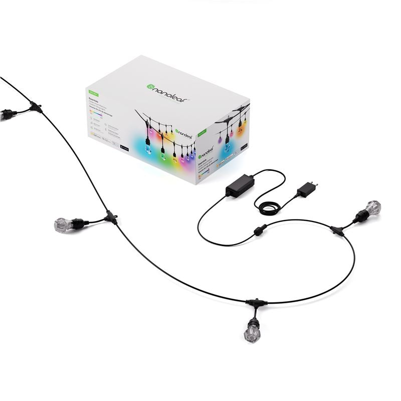 Instalație exterior Nanoleaf Outdoor String Lights Starter Kit, 30 m, Matter