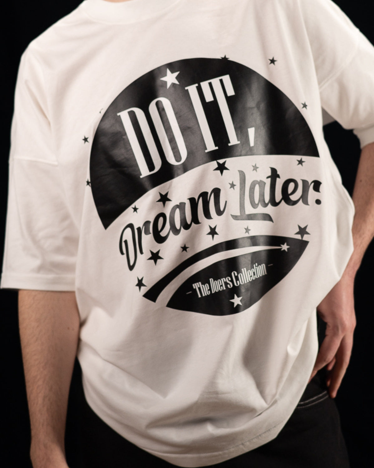 Tricou Premium Bumbac, Imprimeu “Do it, Dream Later”