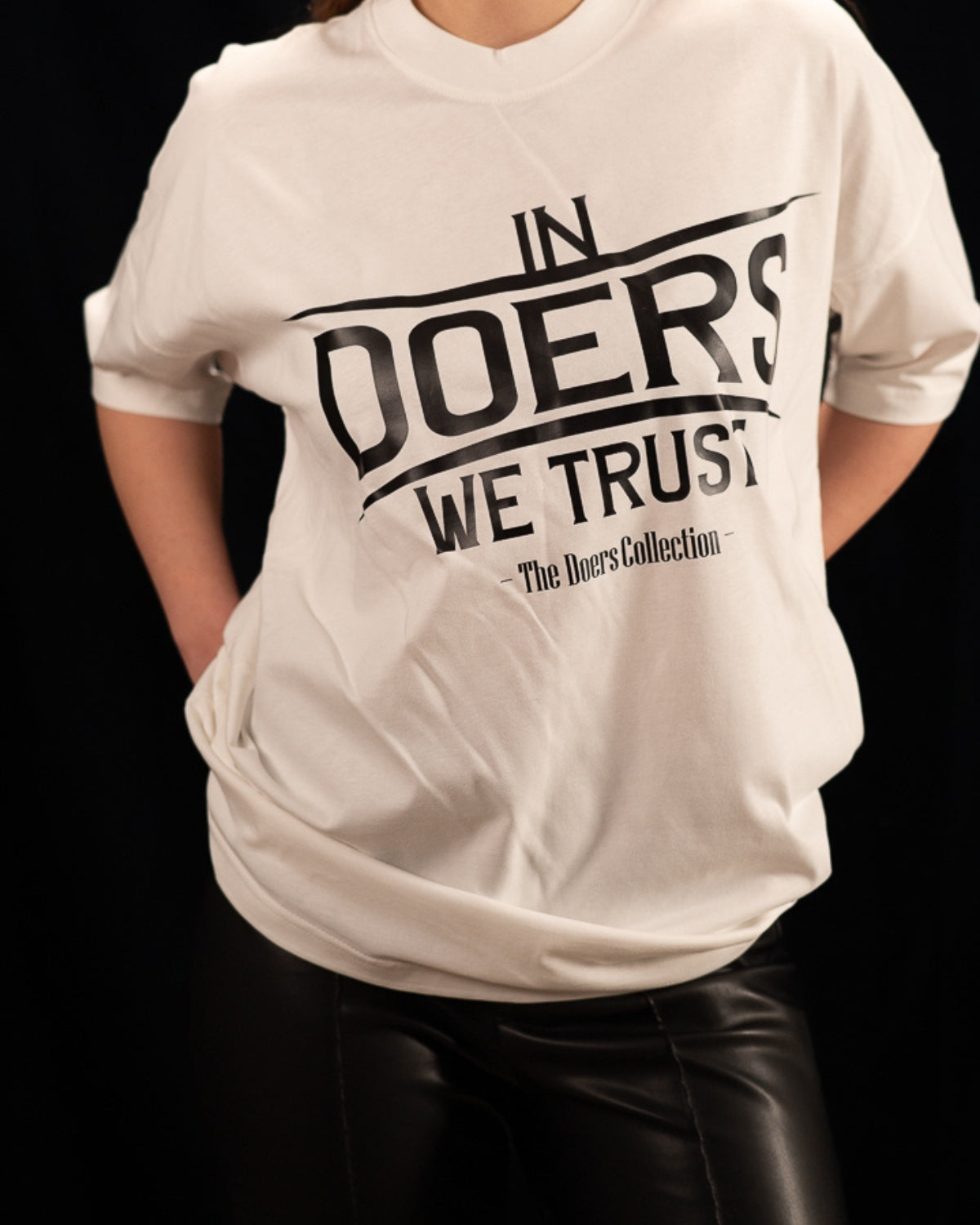 Tricou Premium Bumbac, Imprimeu “In DOERS We Trust”