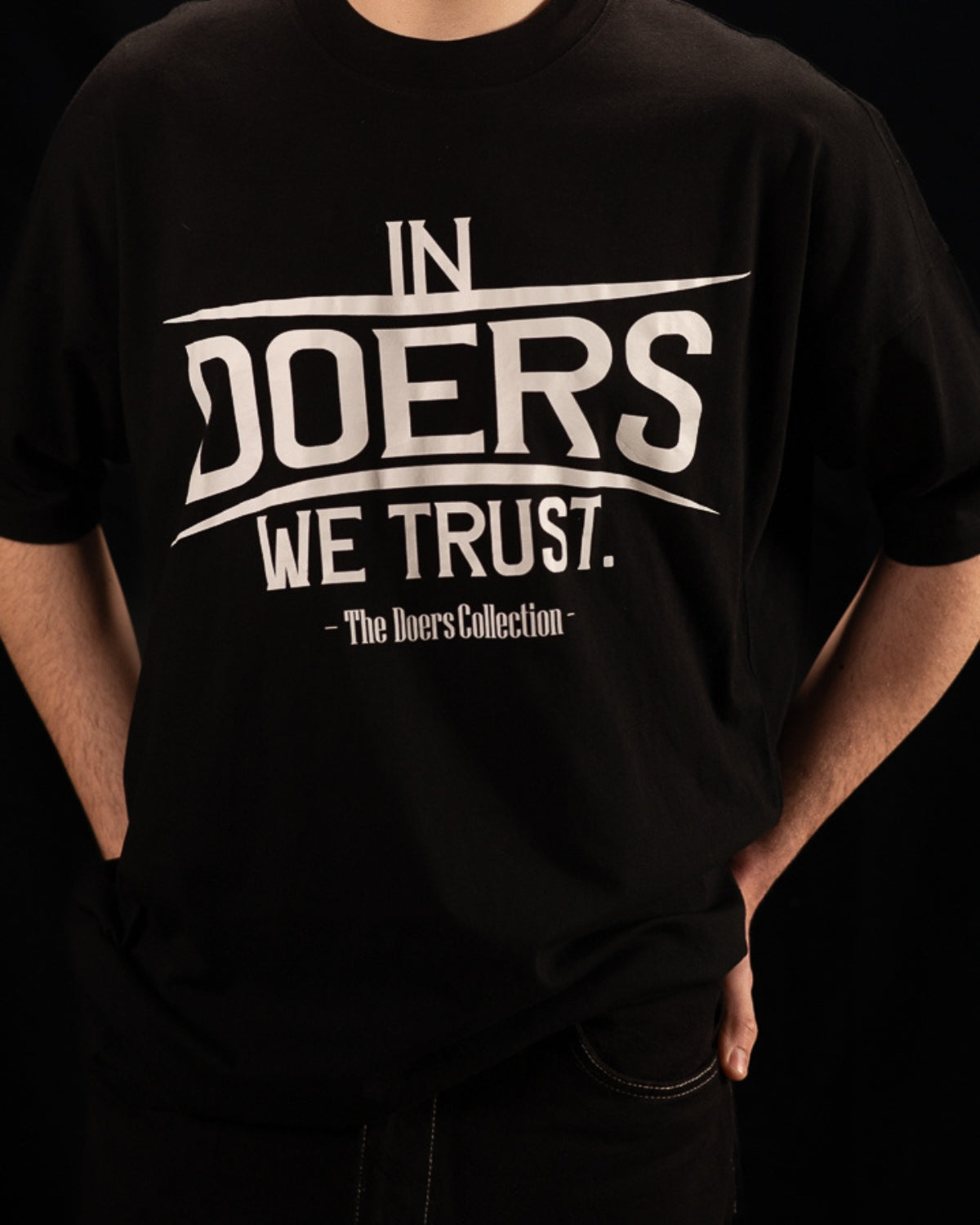 Tricou Premium Bumbac, Imprimeu “In DOERS We Trust”