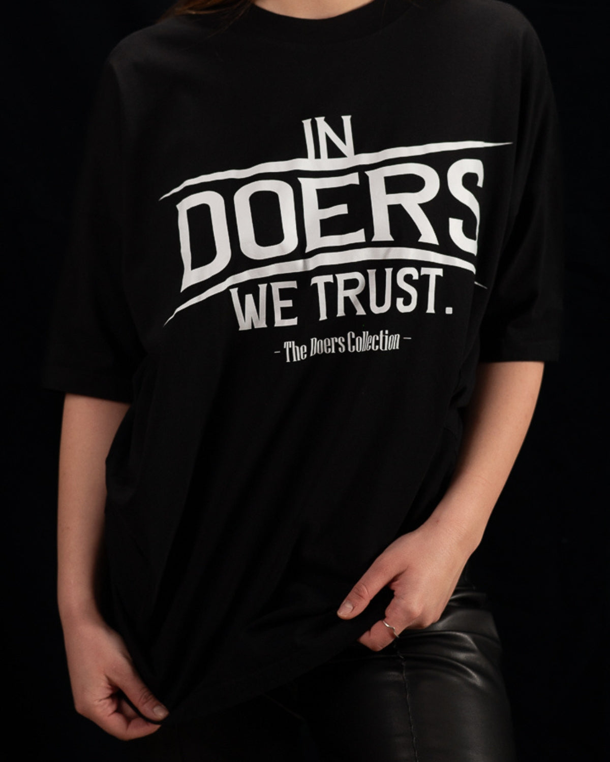 Tricou Premium Bumbac, Imprimeu “In DOERS We Trust”