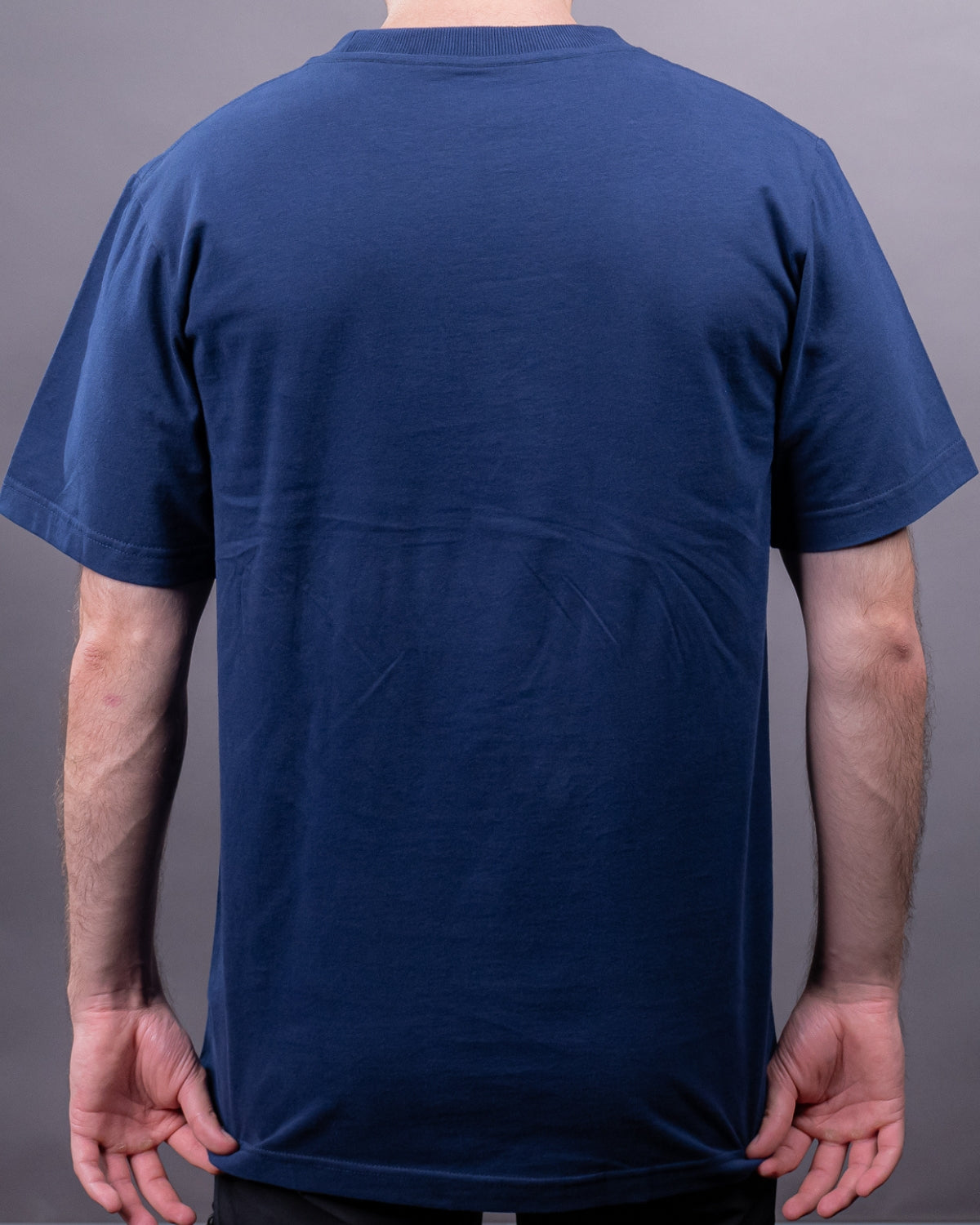 Tricou Regular 100% Bumbac cu Velcro, Navy Blue