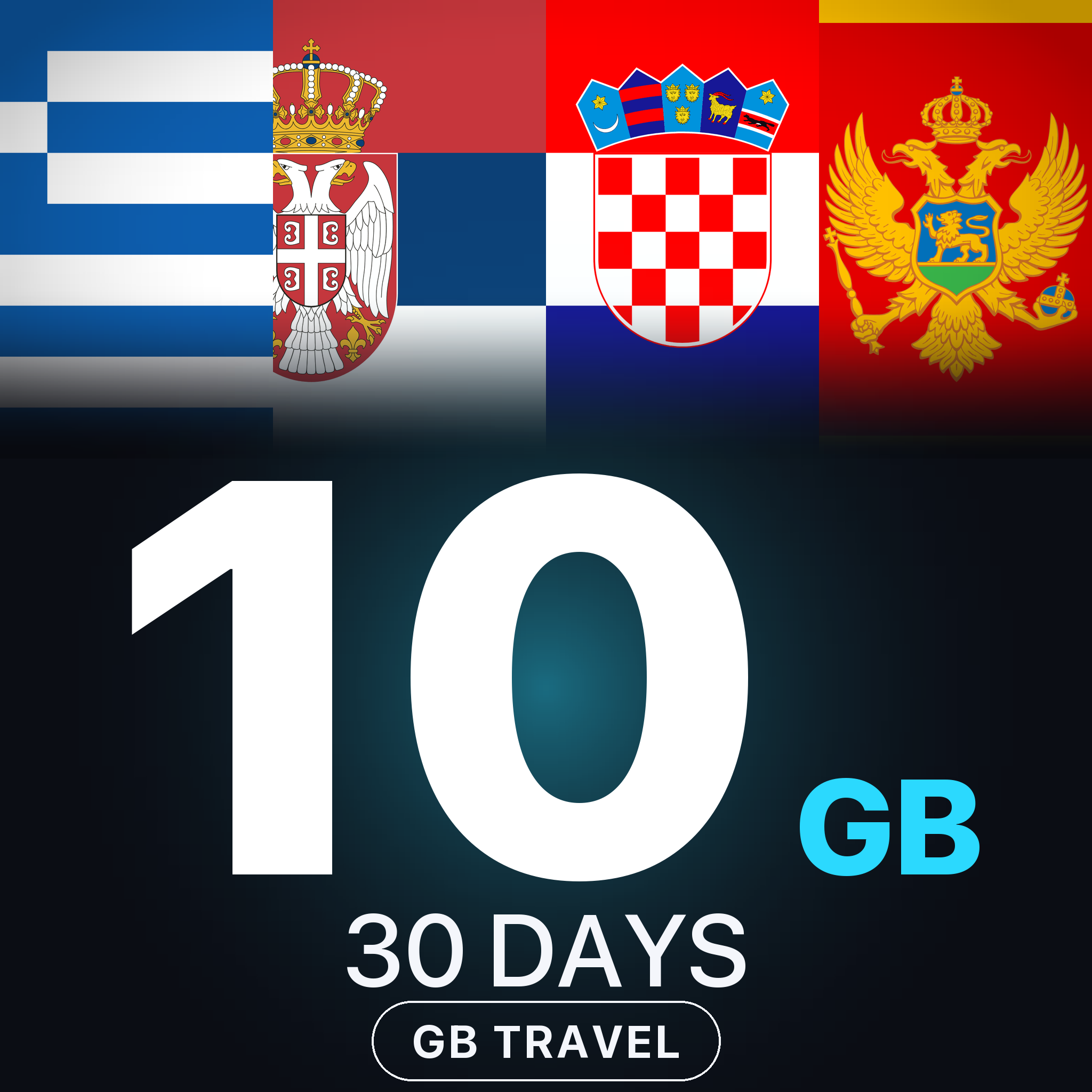 eSIM Balcani 10 GB, 30 DAYS — GB Travel