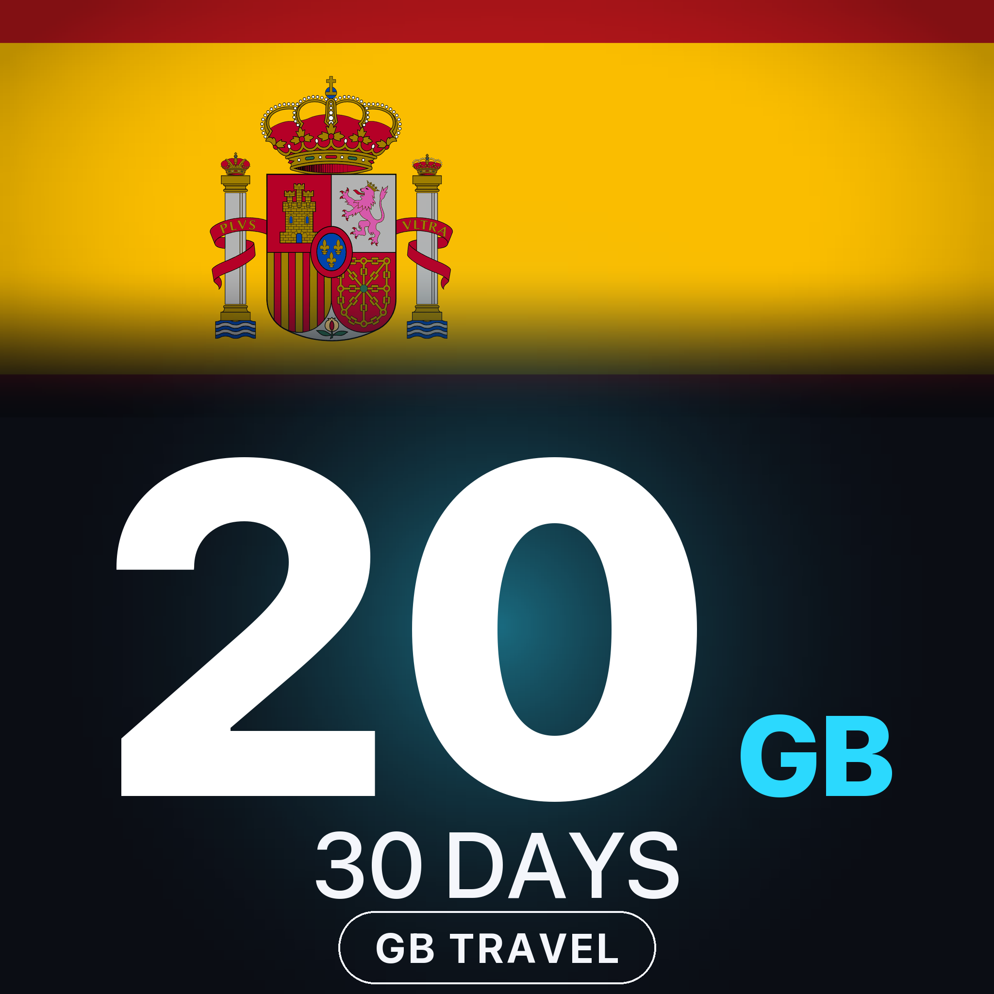 eSIM Spania 20 GB, 30 DAYS — GB Travel