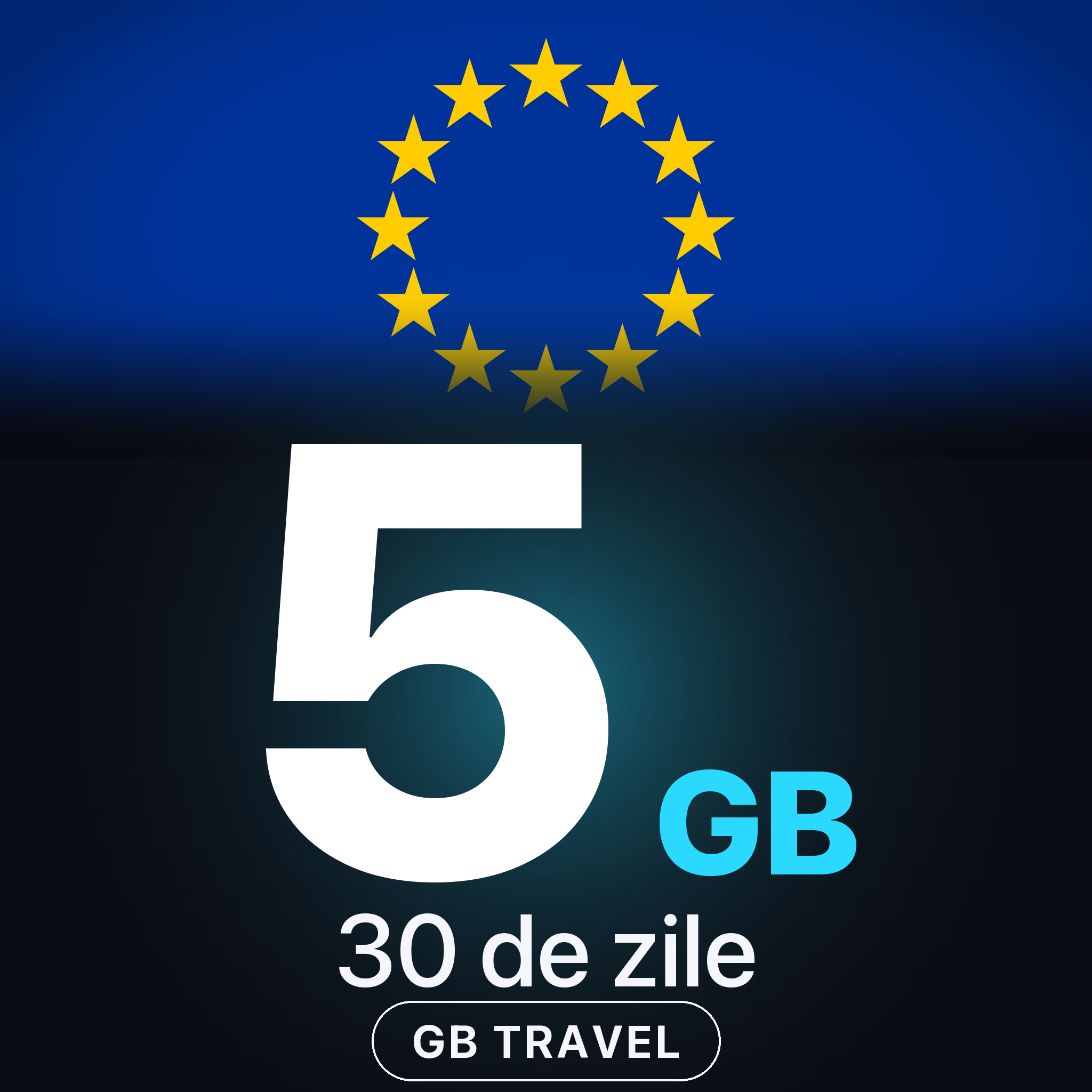 eSIM Europa 5 GB, 30 de zile — GB Travel