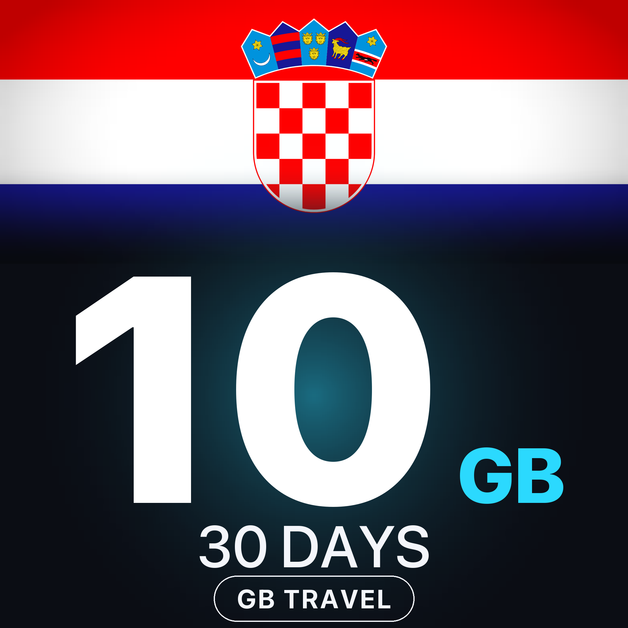 eSIM Croația 10 GB, 30 DAYS — GB Travel