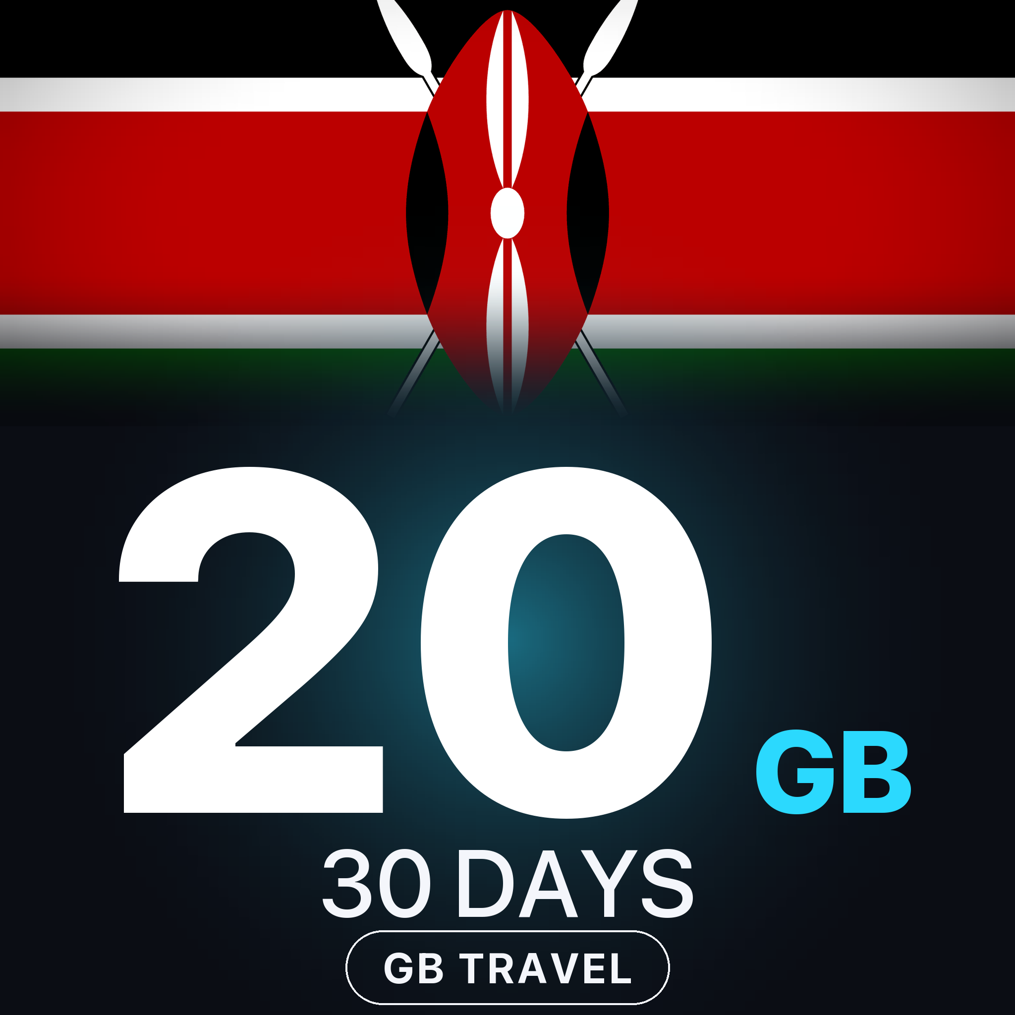 eSIM Kenya 20 GB, 30 DAYS — GB Travel