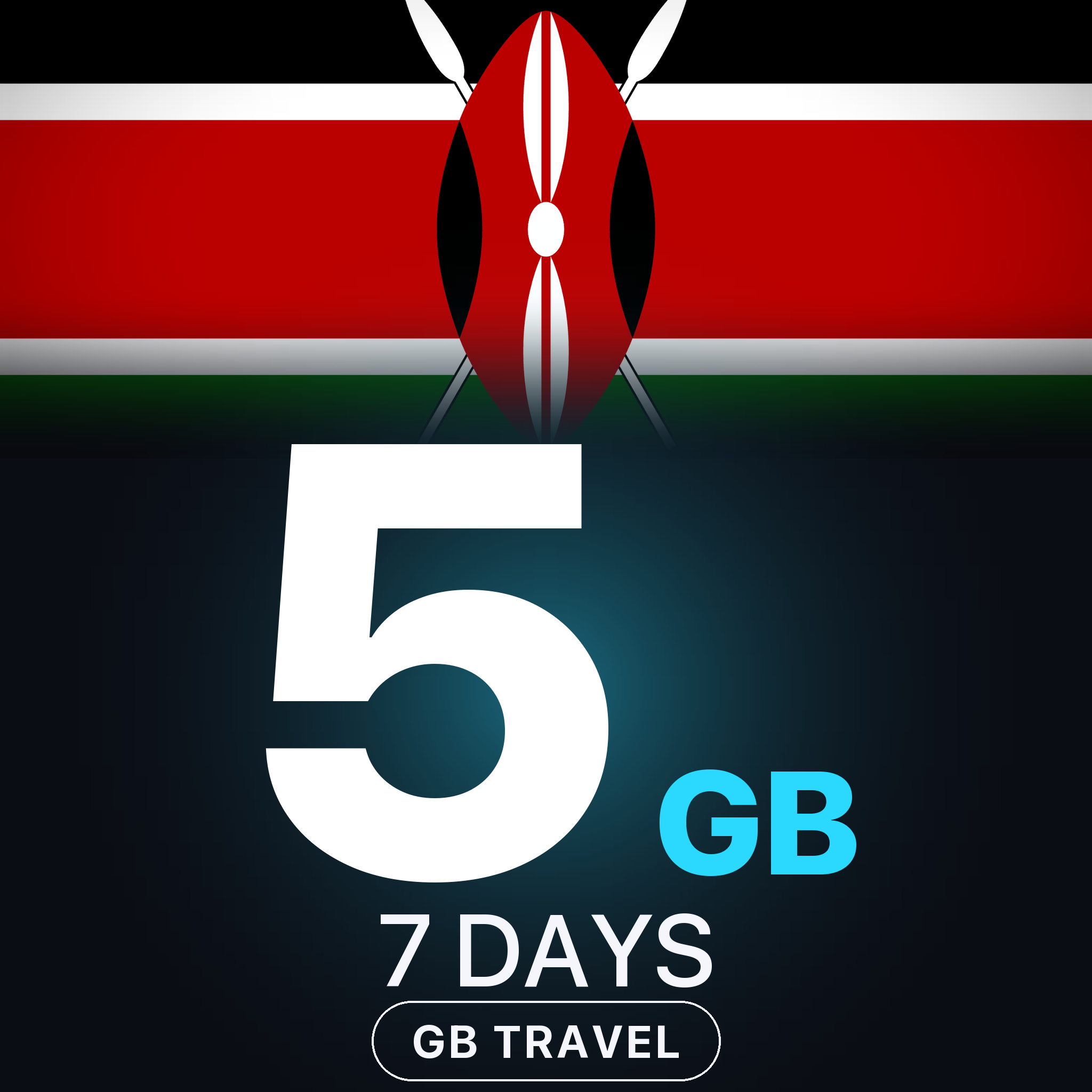 eSIM Kenya 5 GB, 7 DAYS — GB Travel