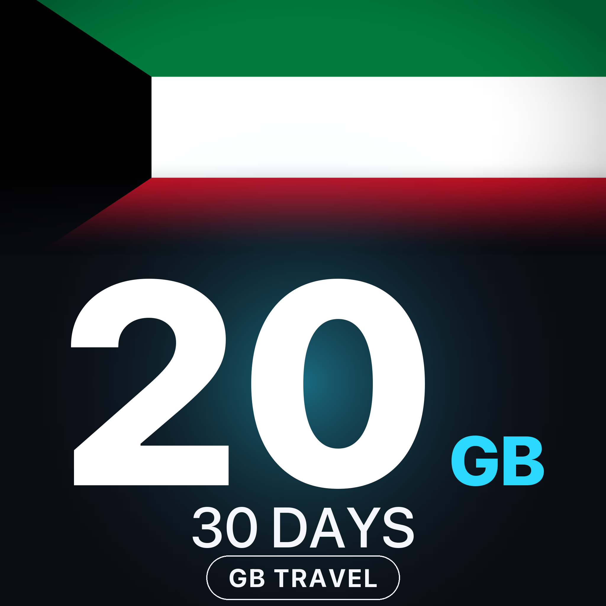 eSIM Kuweit 20 GB, 30 DAYS — GB Travel