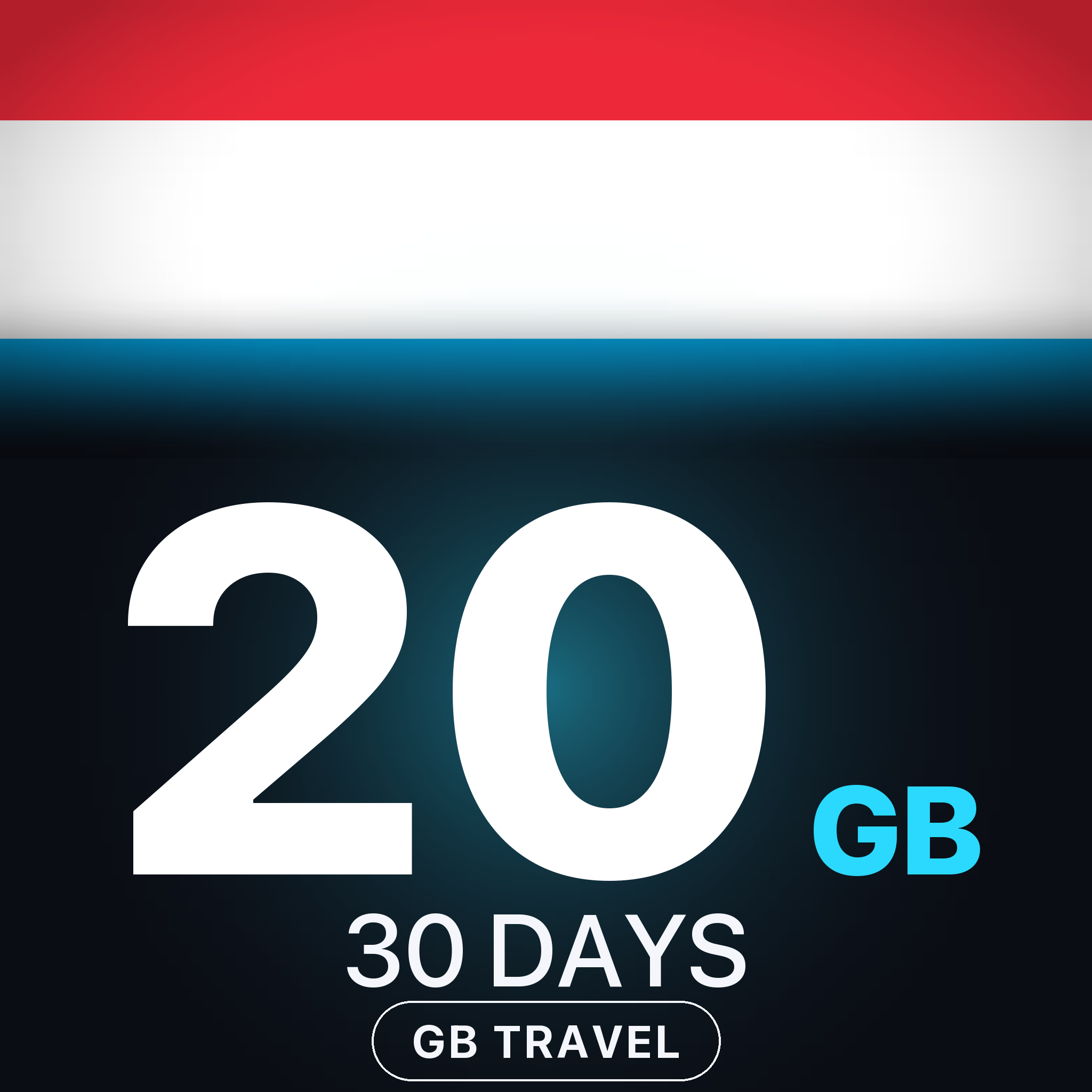 eSIM Luxemburg 20 GB, 30 DAYS — GB Travel