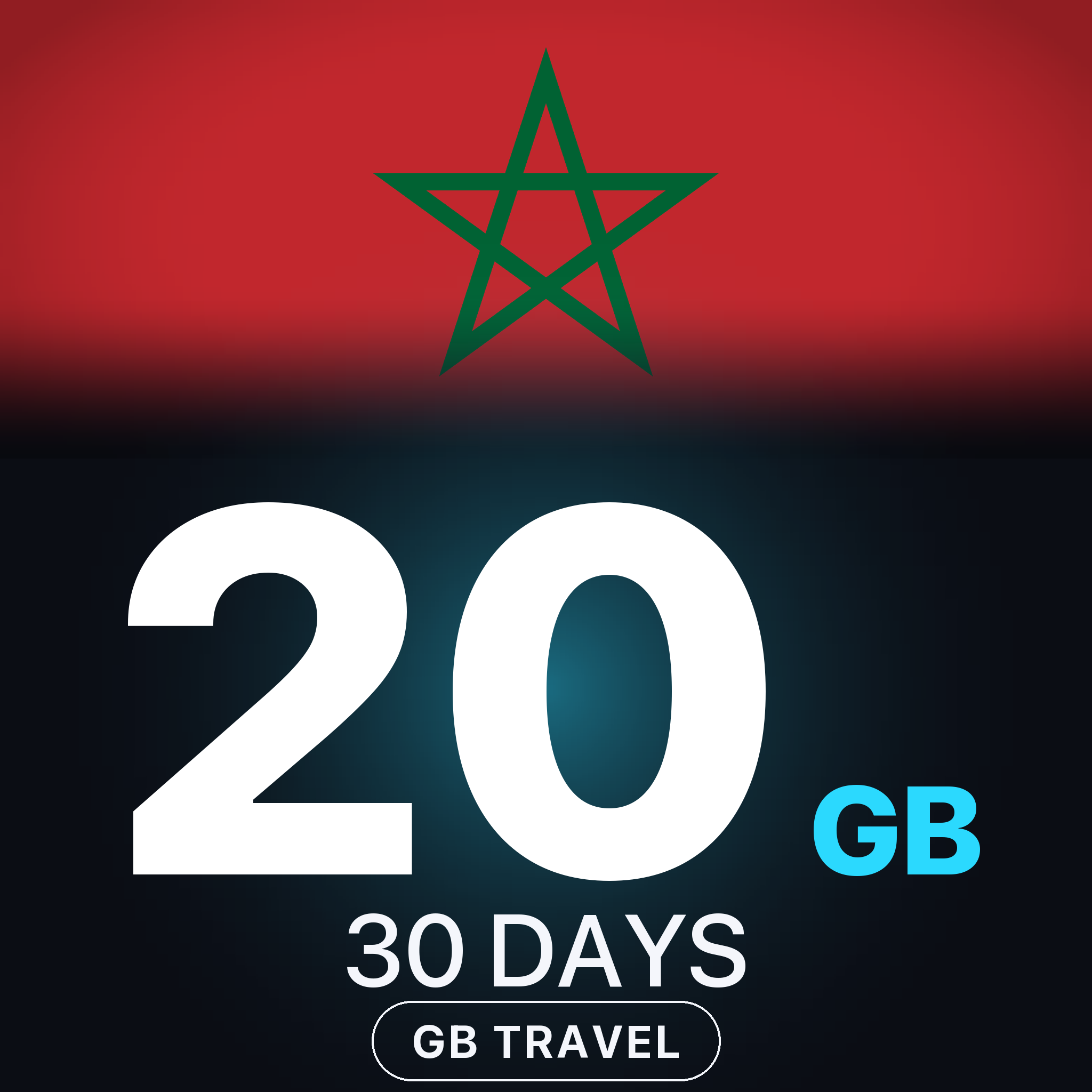 eSIM Maroc 20 GB, 30 DAYS — GB Travel