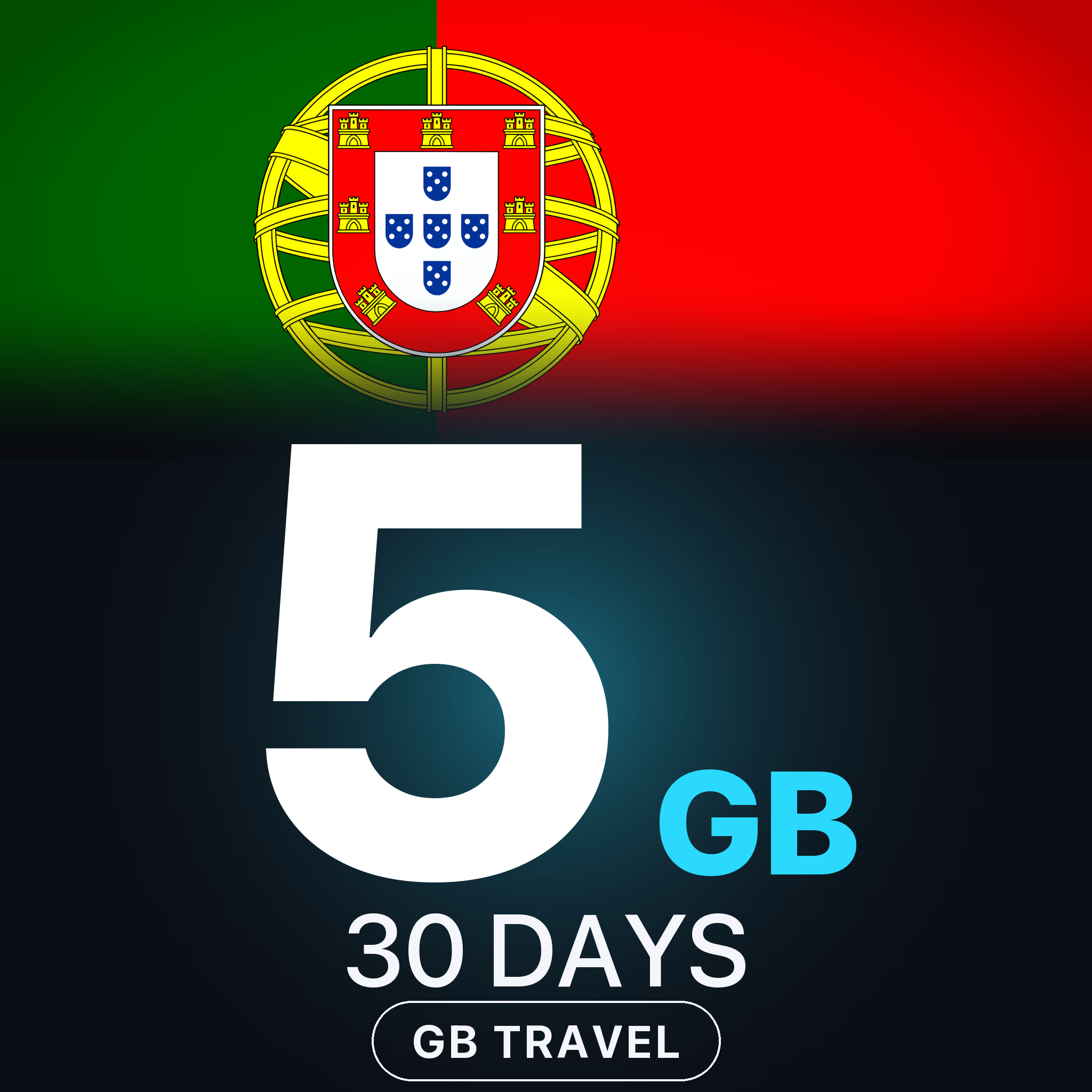 eSIM Portugalia 5 GB, 30 DAYS — GB Travel