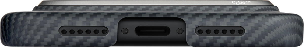 Husă Pitaka Ultra-Slim, Black/Grey — iPhone 17 Pro