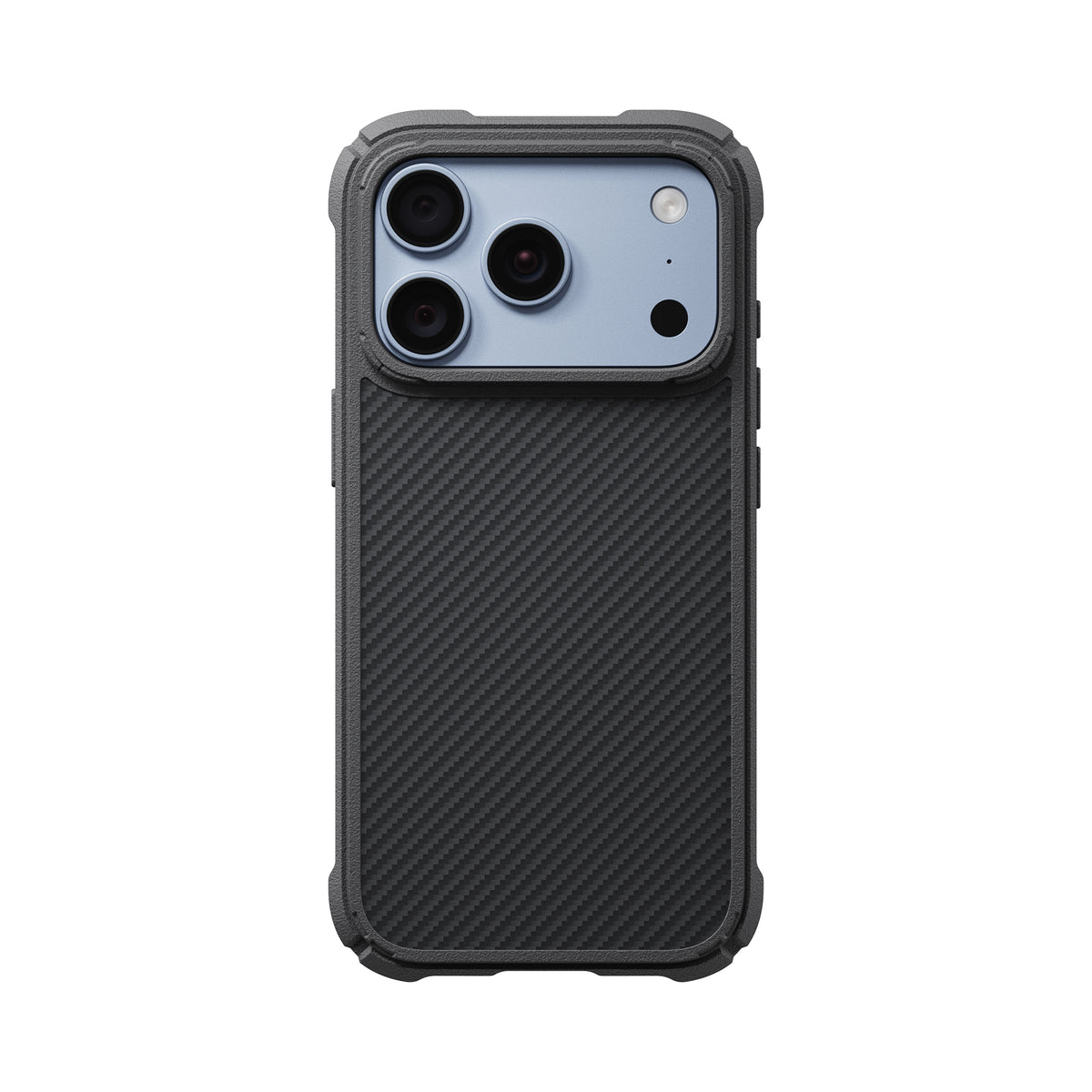 Husă Pitaka Cairn, Black/Grey Twill — iPhone 18/17 Pro