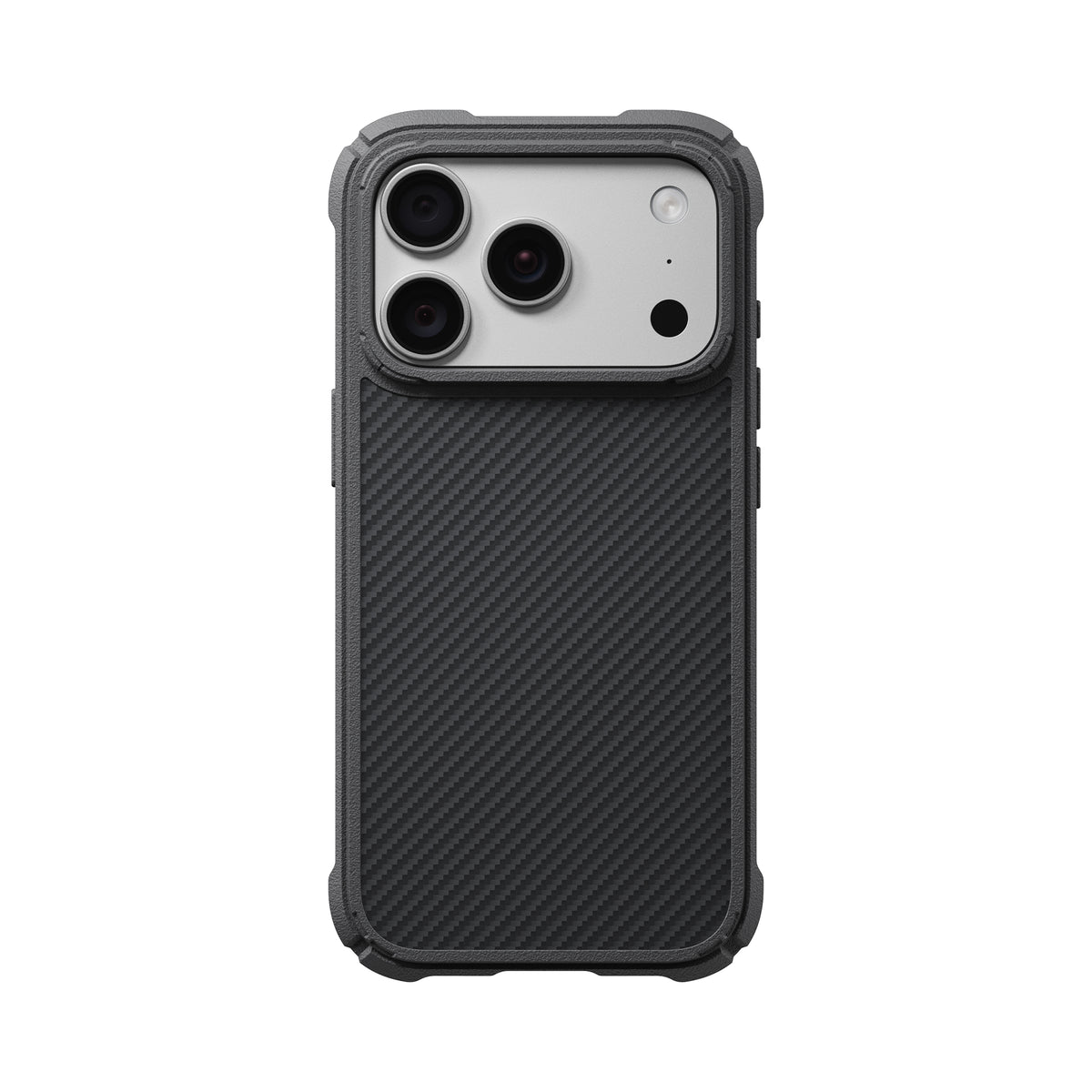 Husă Pitaka Cairn, Black/Grey Twill — iPhone 18/17 Pro