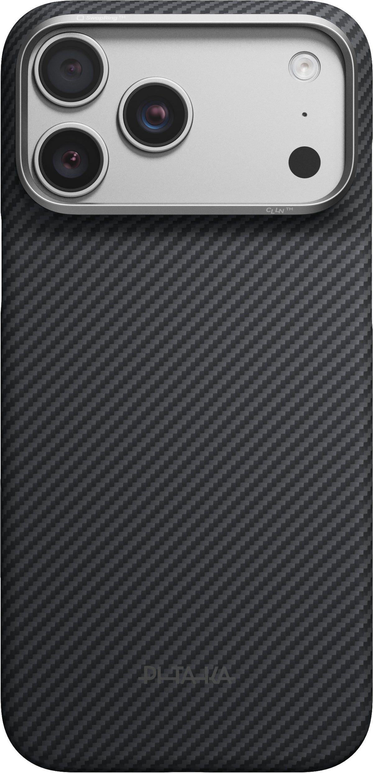 Husă Pitaka Edge Case, Black/Grey Twill — iPhone 18/17 Pro Max