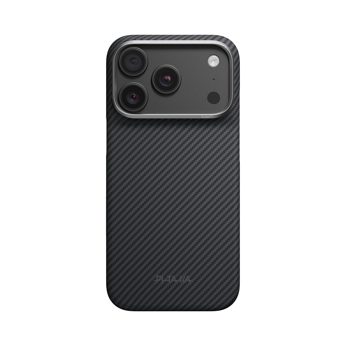 Husă Pitaka Edge Case, Black/Grey Twill — iPhone 18/17 Pro