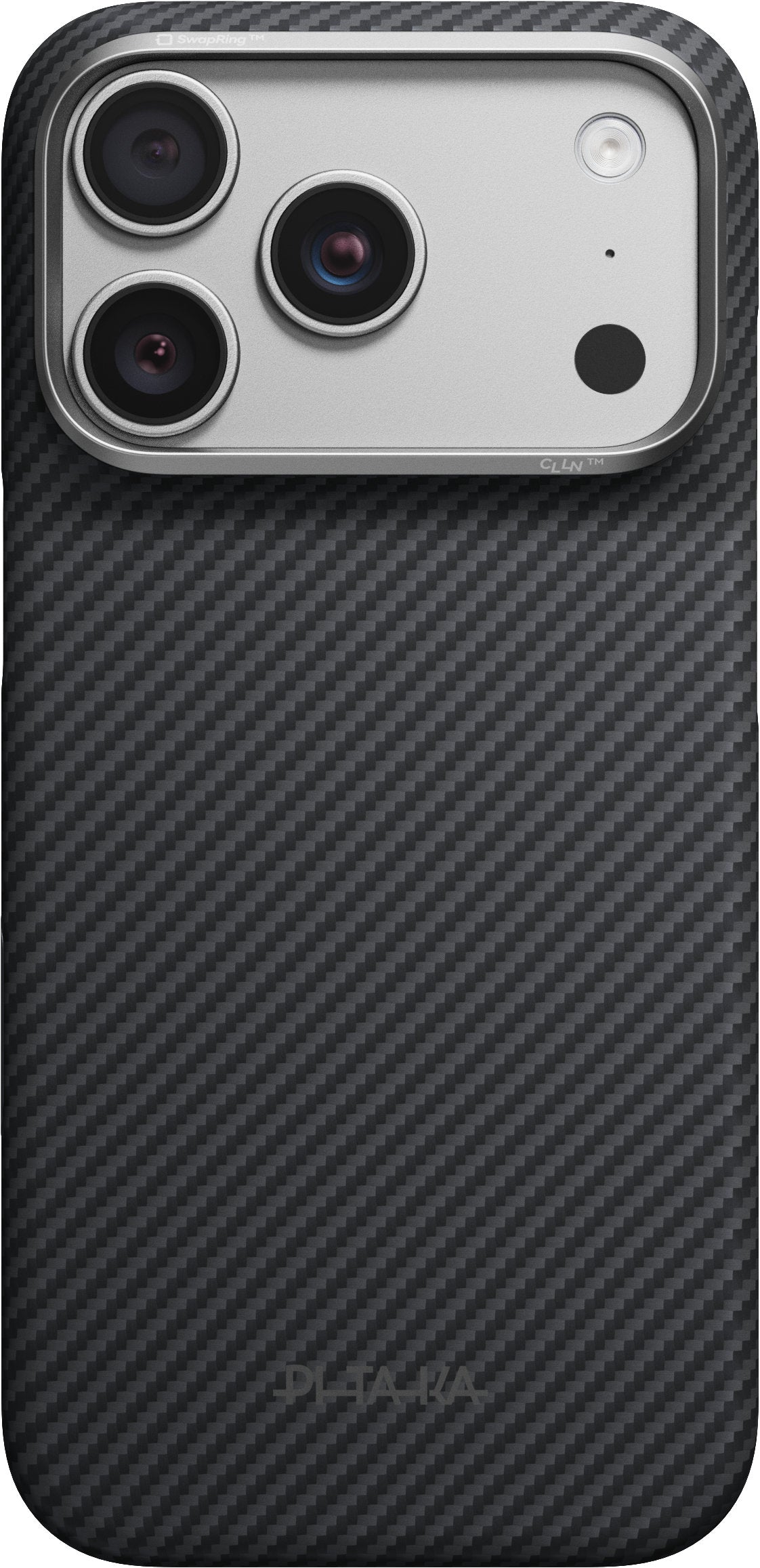 Husă Pitaka Edge Case, Black/Grey Twill — iPhone 18/17 Pro
