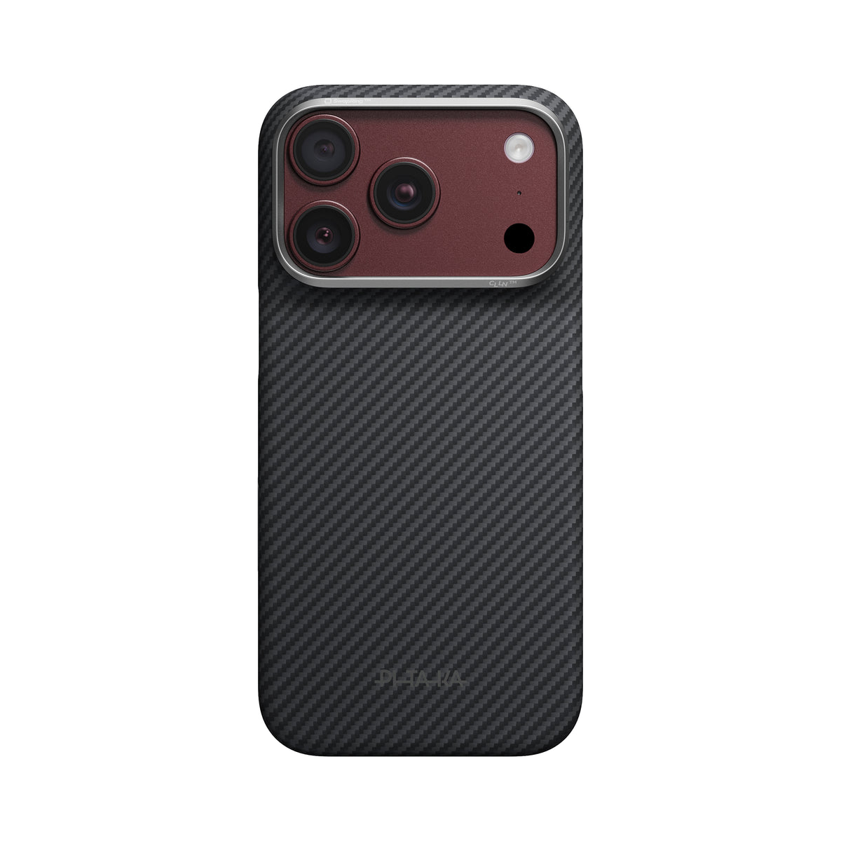 Husă Pitaka Edge Case, Black/Grey Twill — iPhone 18/17 Pro