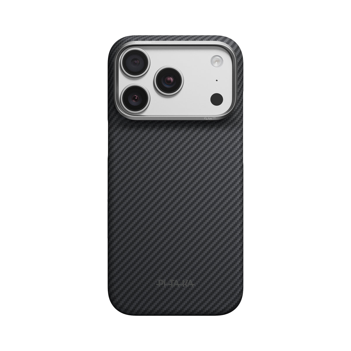 Husă Pitaka Edge Case, Black/Grey Twill — iPhone 18/17 Pro