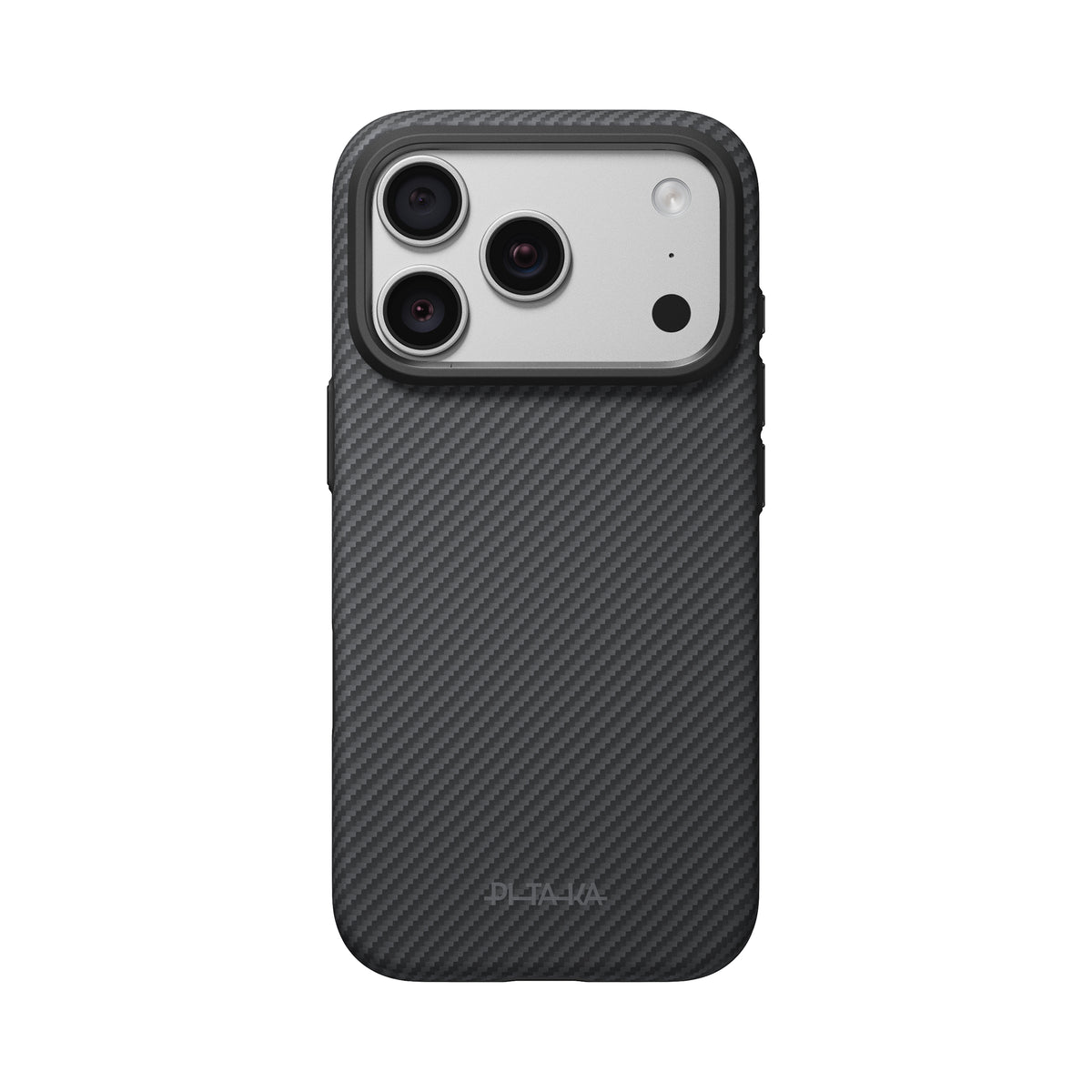 Husă Pitaka Summa, Black/Grey Twill — iPhone 18/17 Pro