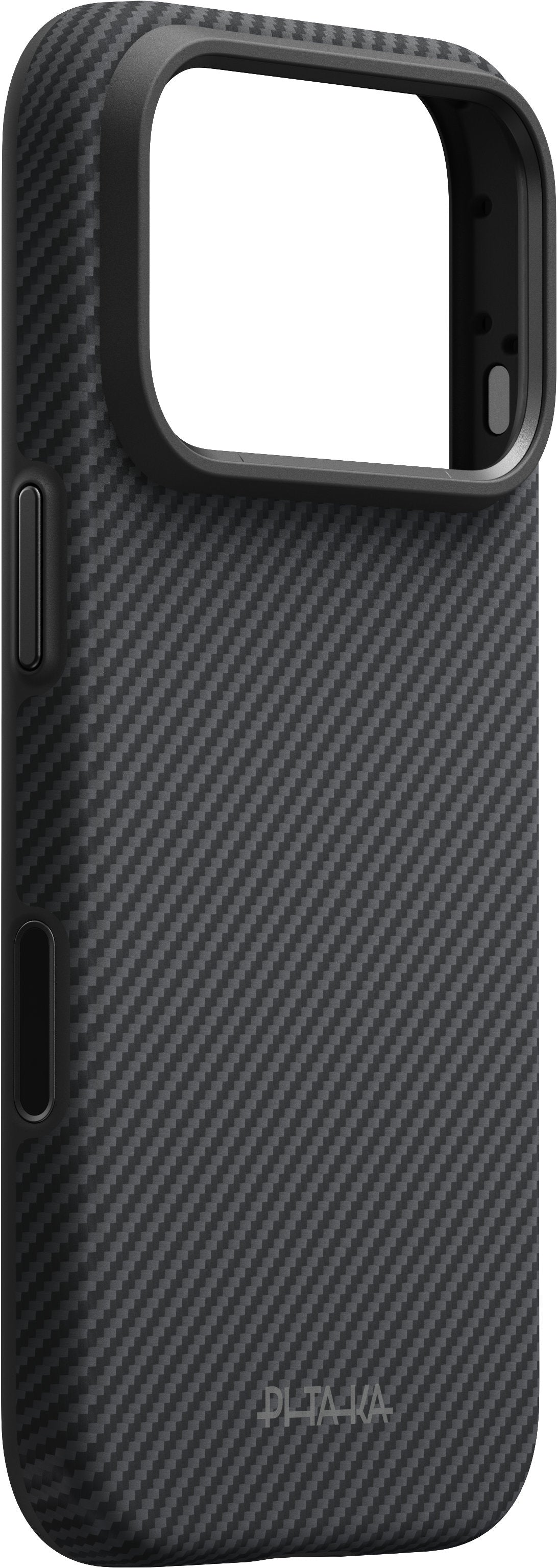 Husă Pitaka Summa, Black/Grey Twill — iPhone 18/17 Pro
