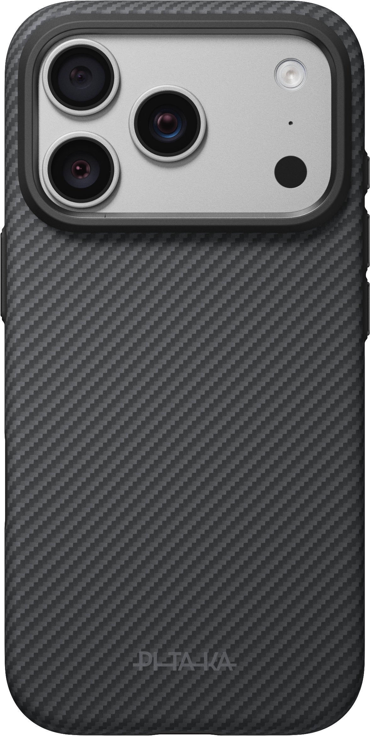 Husă Pitaka Summa, Black/Grey Twill — iPhone 18/17 Pro