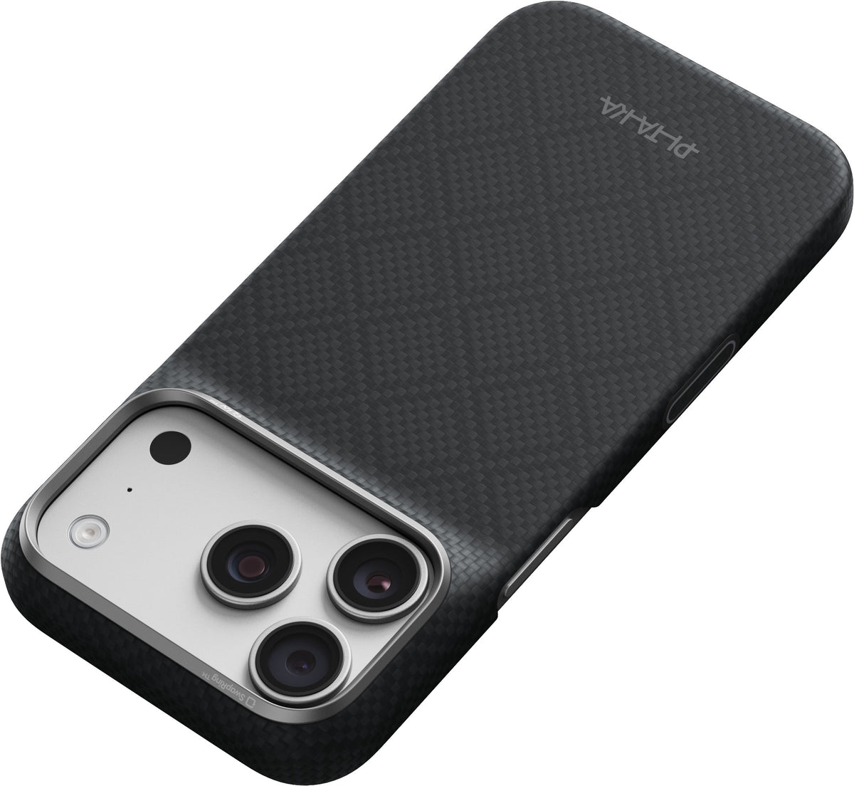 Husă Pitaka Edge Case, Argyle Basalt Black — iPhone 18/17 Pro