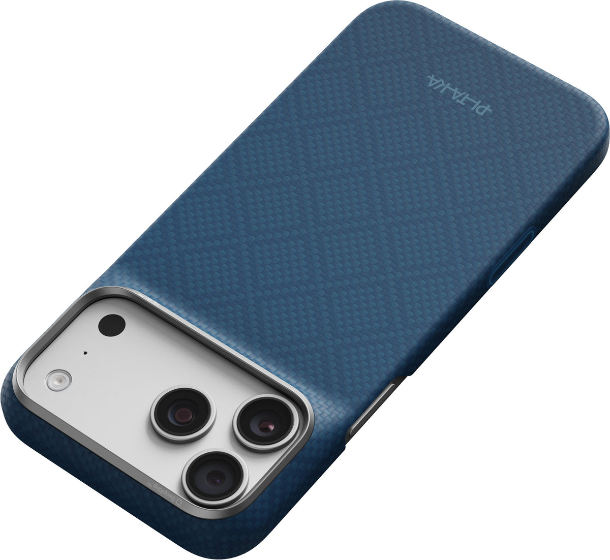 Husă Pitaka Edge Case, Argyle Midnight Blue — iPhone 18/17 Pro Max