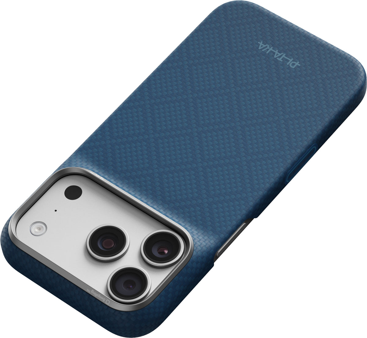 Husă Pitaka Edge Case, Argyle Midnight Blue — iPhone 18/17 Pro