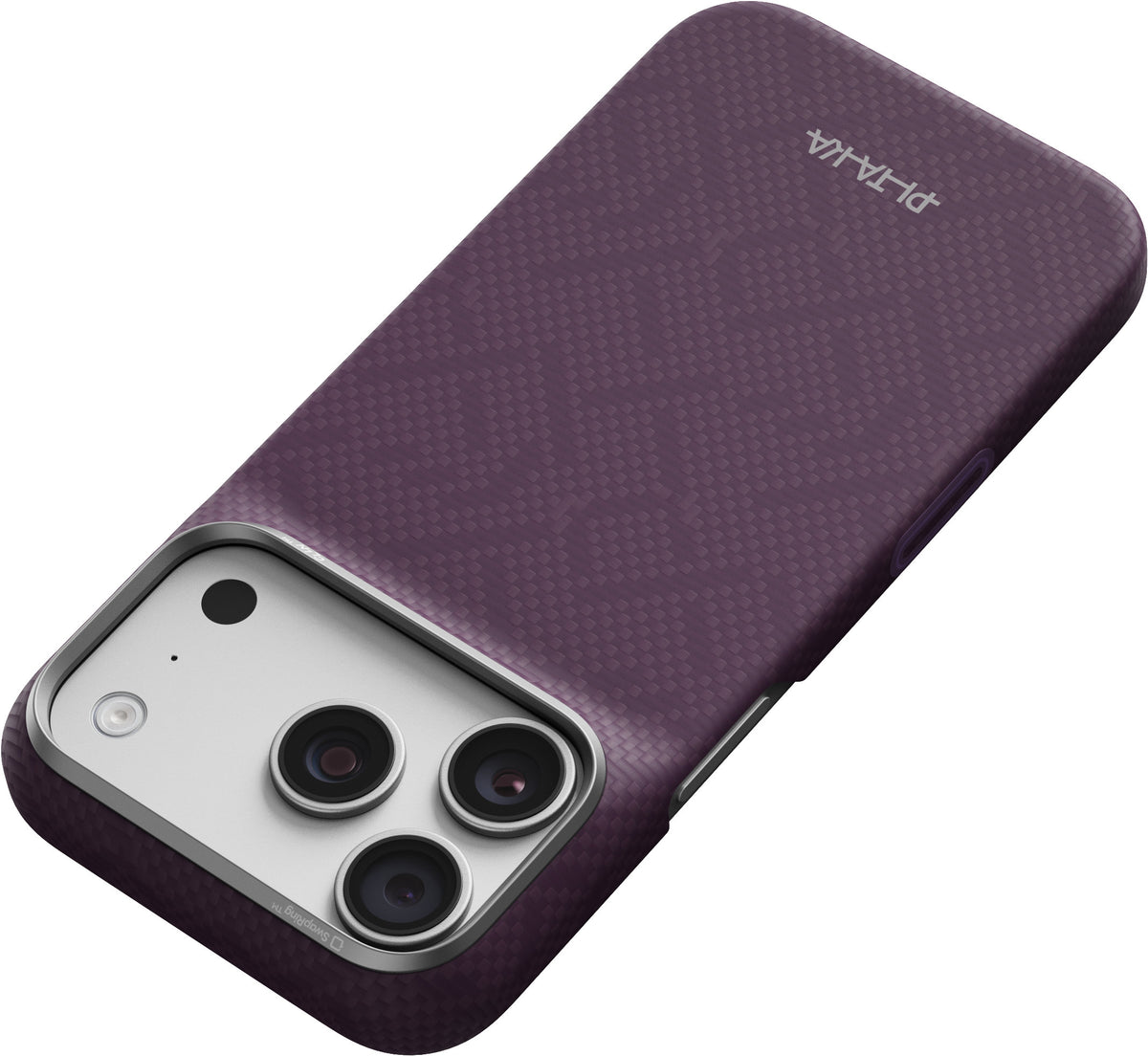 Husă Pitaka Edge Case, PTK Weaving Charoite Purple — iPhone 18/17 Pro