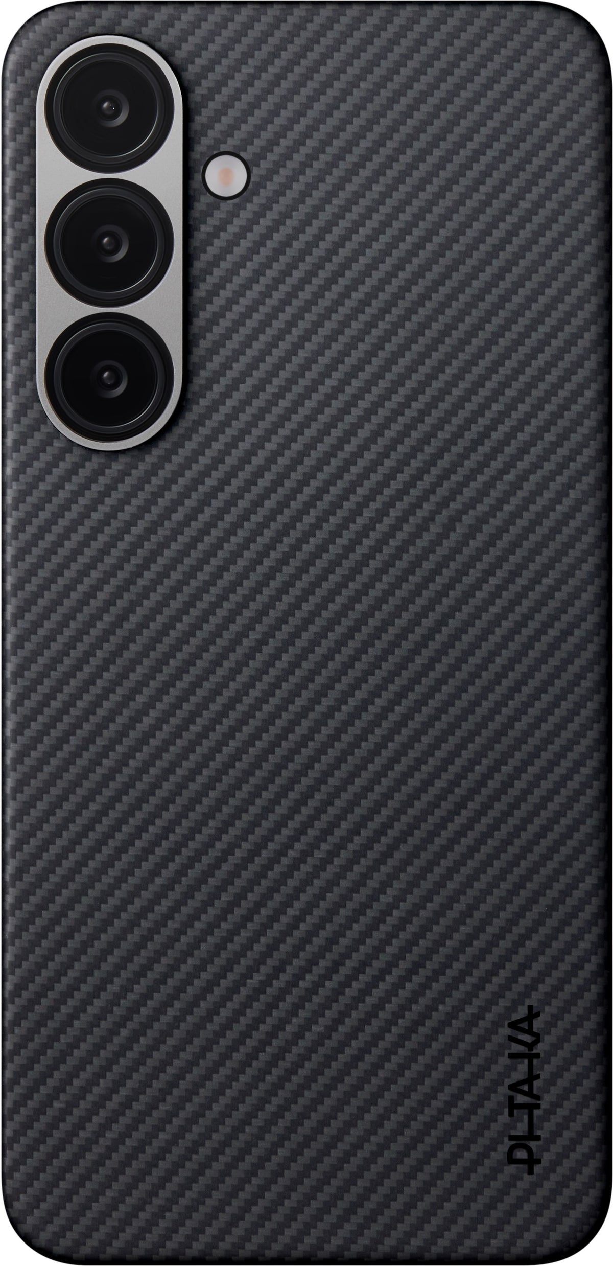Husă Pitaka Ultra-Slim, Black/Grey Twill — Samsung Galaxy S25