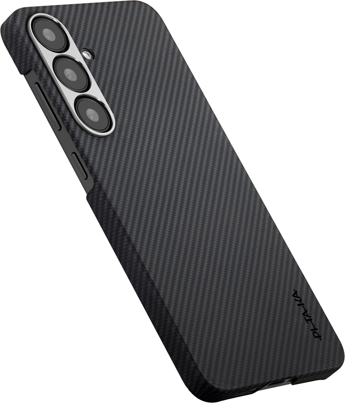 Husă Pitaka Ultra-Slim, Black/Grey Twill — Samsung Galaxy S25
