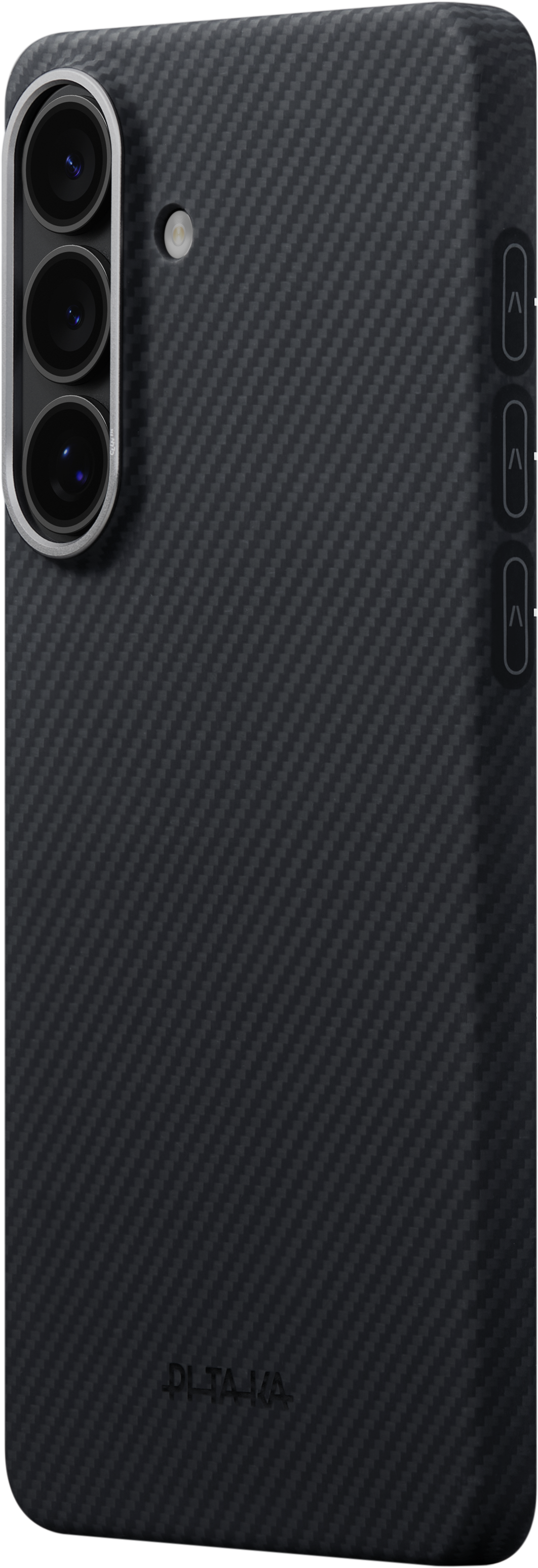 Husă Pitaka Edge Case, Black/Grey Twill (Aaron Button) — Samsung Galaxy S26