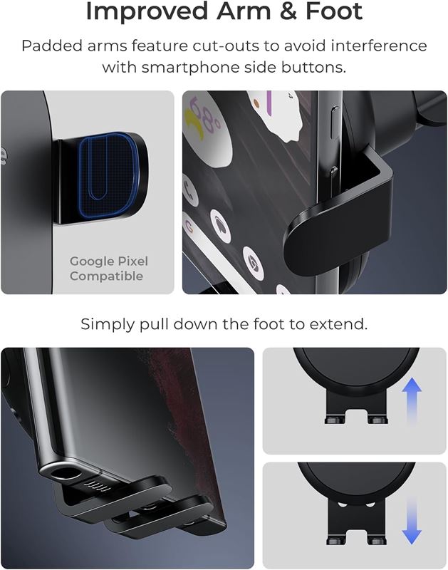 Suport Telefon Auto iOttie AutoSense 2 cu încărcare wireless, pentru bord și parbriz