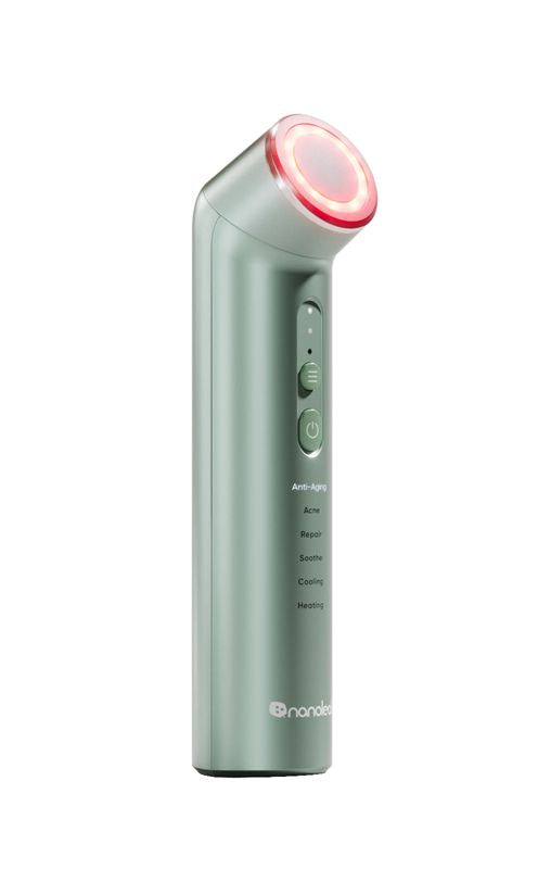 Dispozitiv de îngrijire facială Nanoleaf 6-in-1 Light Therapy Wand, verde