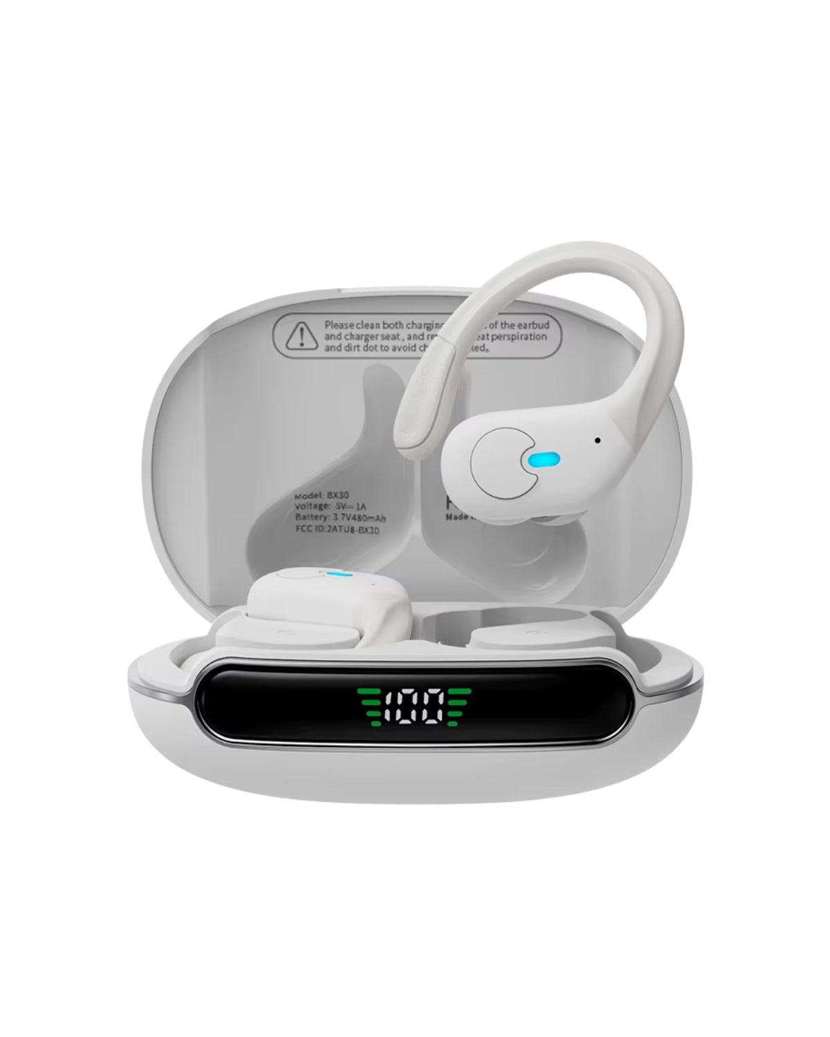 Acele "Doape de urechi" - Căști Wireless Sport, Bluetooth 5.4, Afișaj Digital LED, Autonomie 45 ore