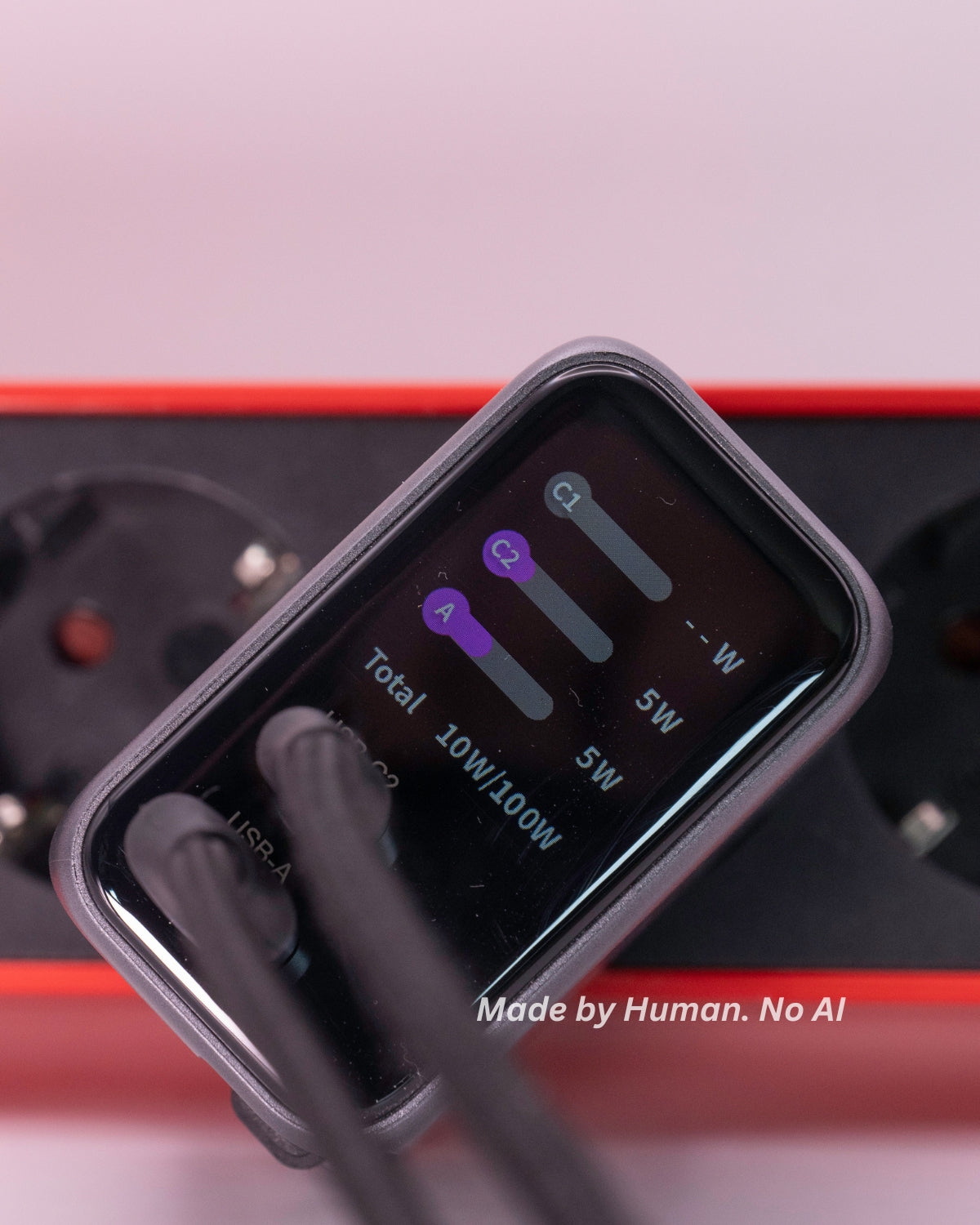 Încărcător GB 100W GaN, 2 x USB-C, 1 x USB-A, Afișaj LED, Fast Charge, Touch, Cablu USB-C 68cm - Laptop, Telefon, Tabletă