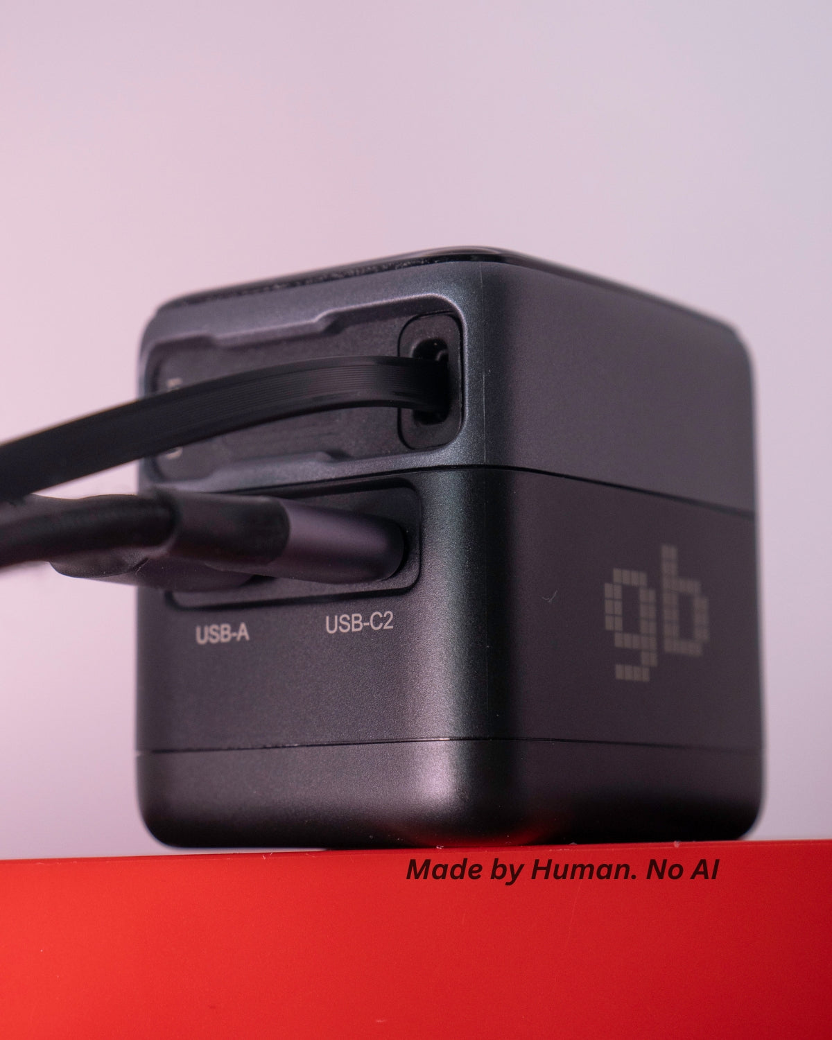 Încărcător rapid GB 70W GaN USB-C, 2x USB-C, 1 x USB-A, Afișaj LED, Power Delivery + PPS