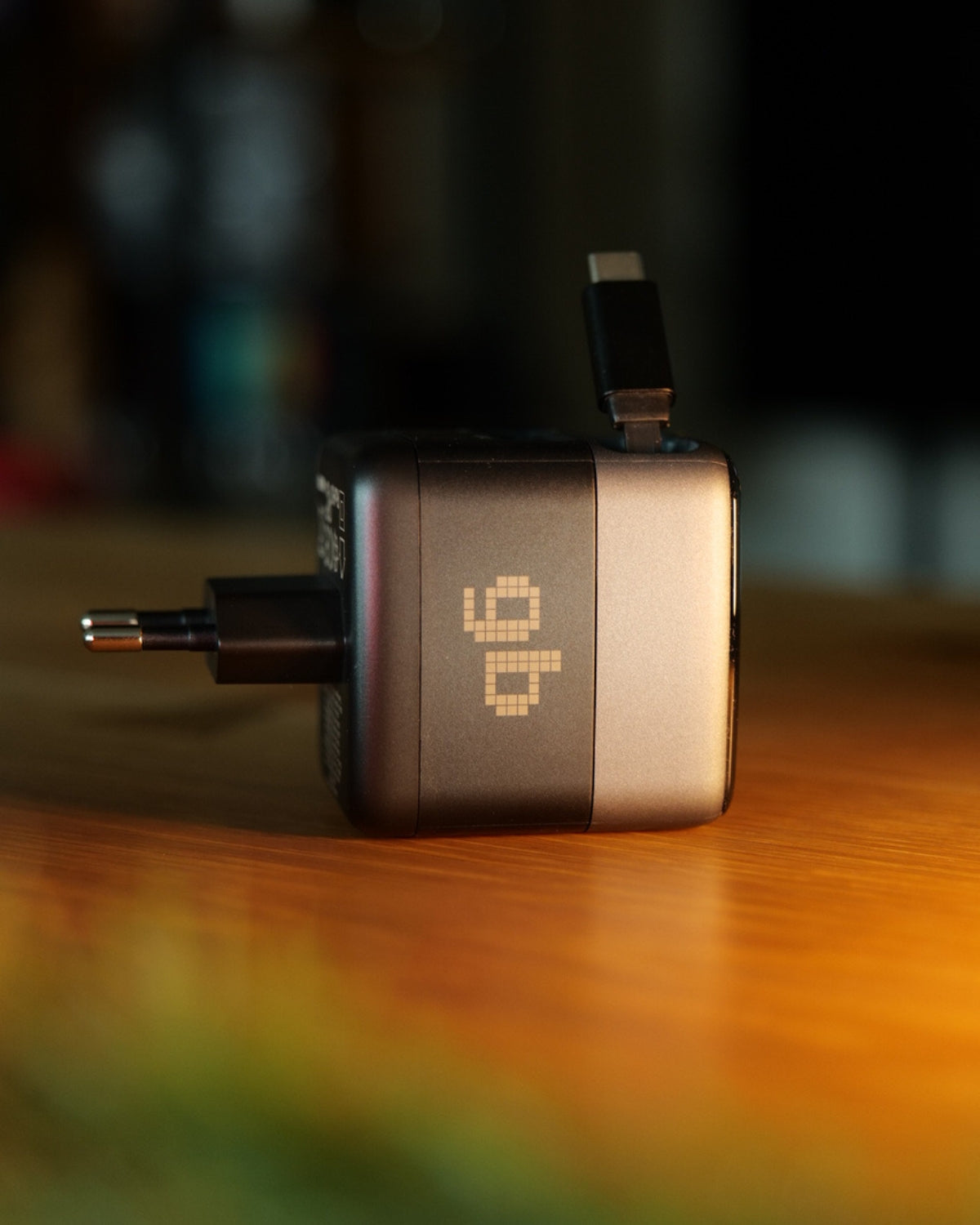 Încărcător rapid GB 70W GaN USB-C, 2x USB-C, 1 x USB-A, Afișaj LED, Power Delivery + PPS