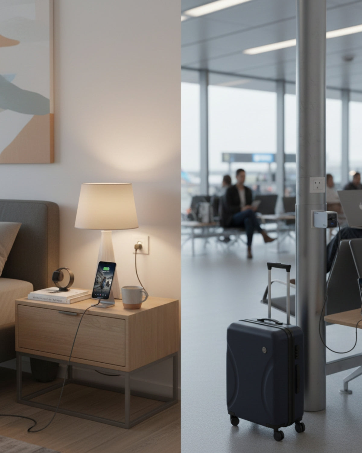 Încărcător 3 în 1, 100W, 2 USB-C, 1 USB A, iPhone, Android, Tabletă, Laptop - Ugreen Nexode Pro 100W GaN Fast Charger + Cablu 1.5 metri USB-C la USB-C