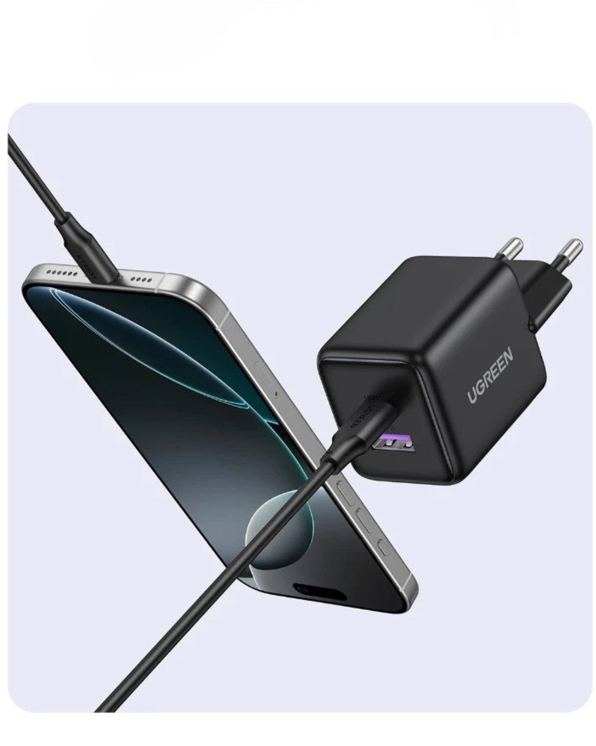 Încărcător 30W USB, USB-C, GaN, Fast Charger, QC3.0 - Ugreen