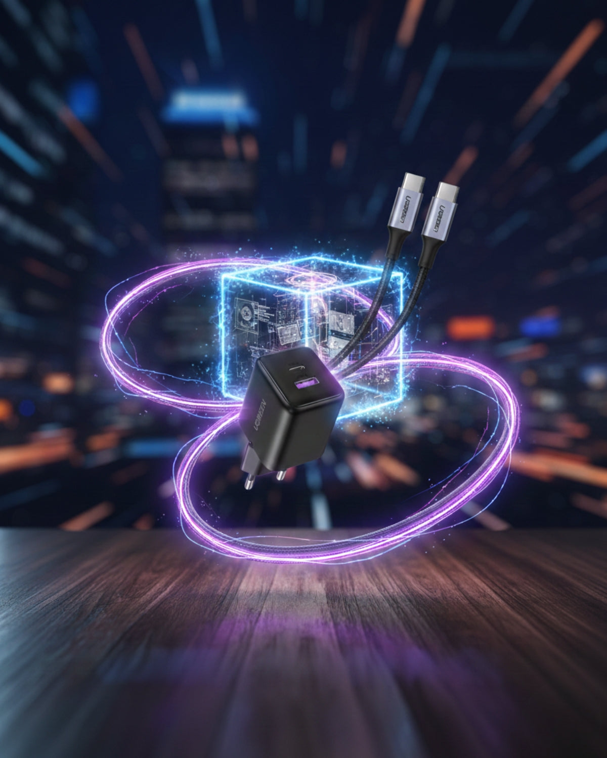 Pachet Încărcator 30W + Cablu de Încărcare 100W - Ugreen