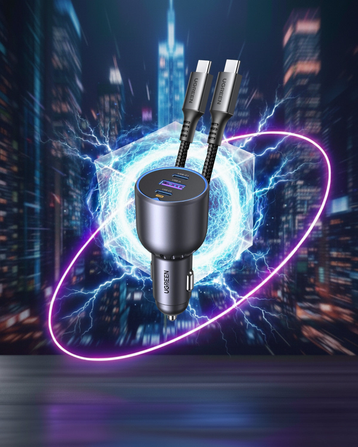 Pachet Încărcător 130W + Cablu de Încărcare 60W - Ugreen