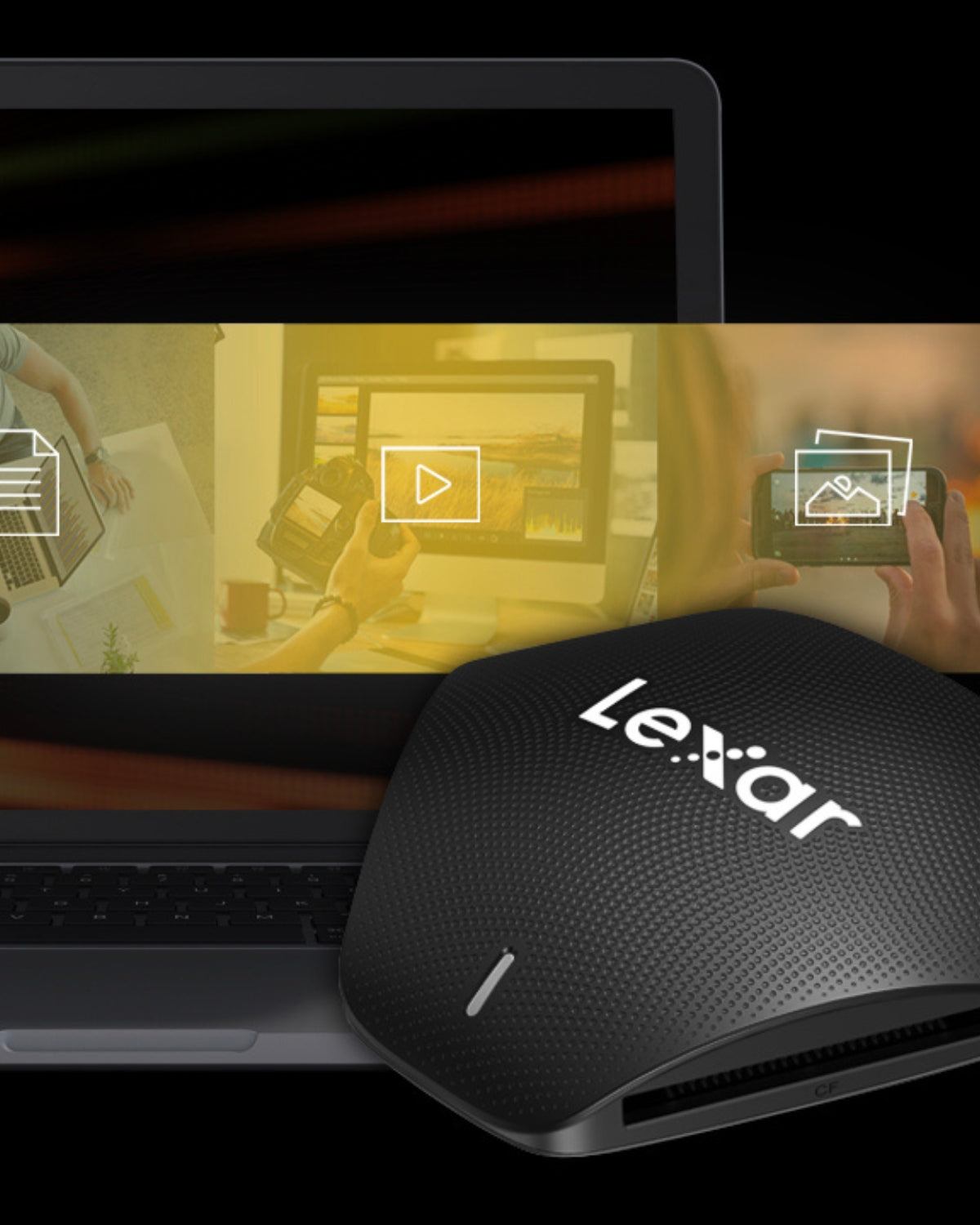 Lexar Cardreader Multi-3-in-1 SD/micro SD/CF - USB 3.1 (USB Type C)