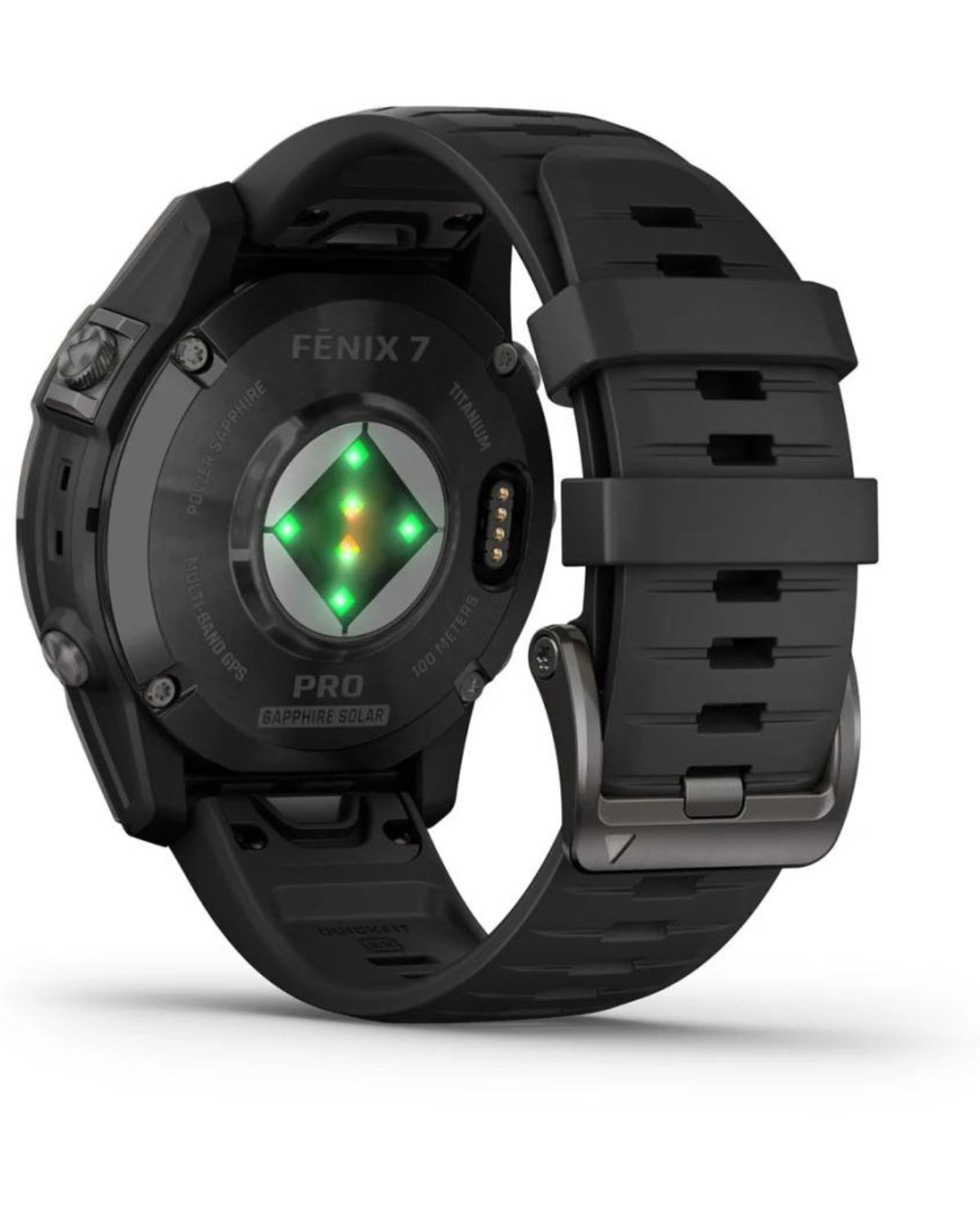 Smartwatch Garmin fēnix® 7 Pro, Sapphire Solar Titan DLC Carbon Grey, Curea Neagră, 47MM