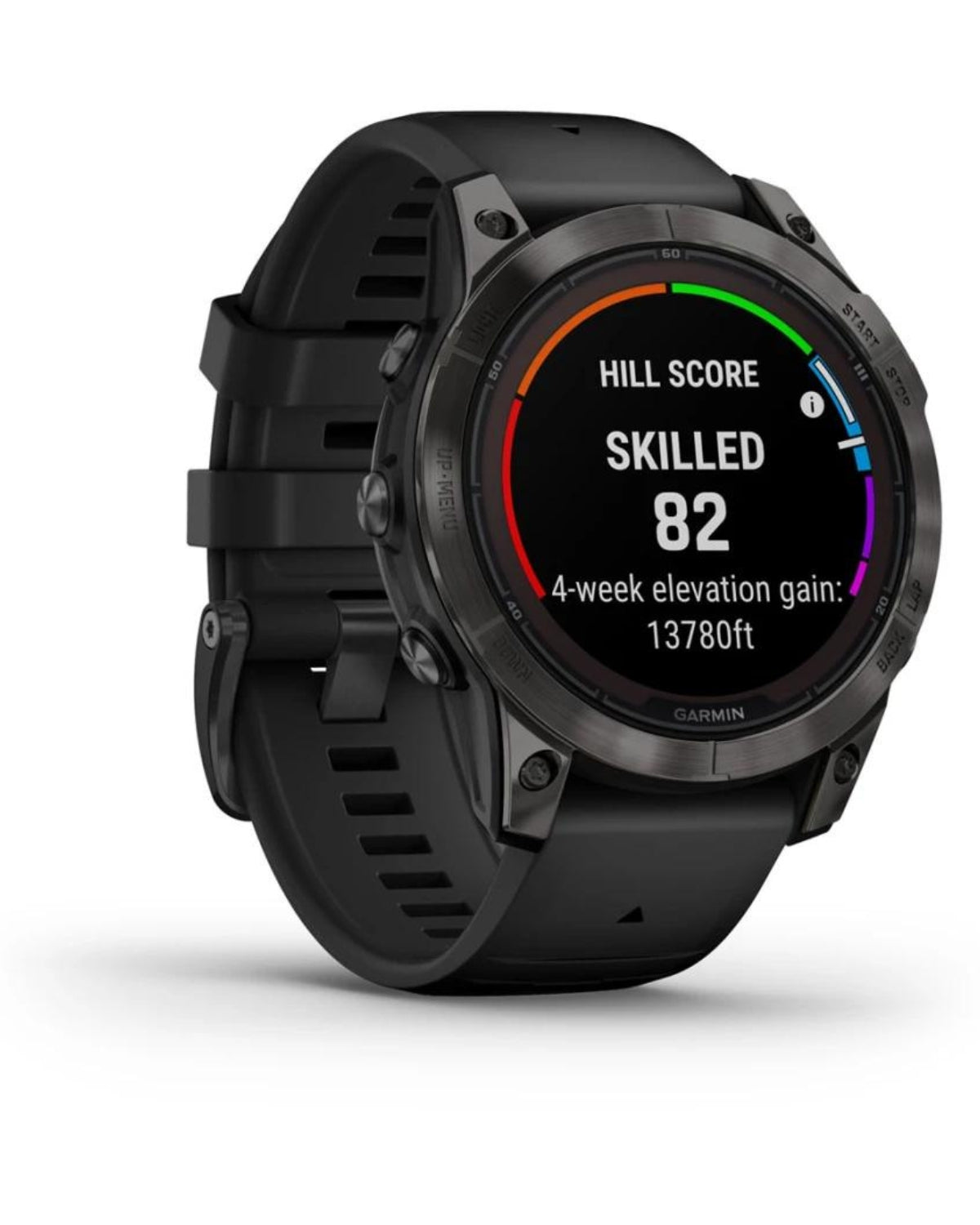 Smartwatch Garmin fēnix® 7 Pro, Sapphire Solar Titan DLC Carbon Grey, Curea Neagră, 47MM