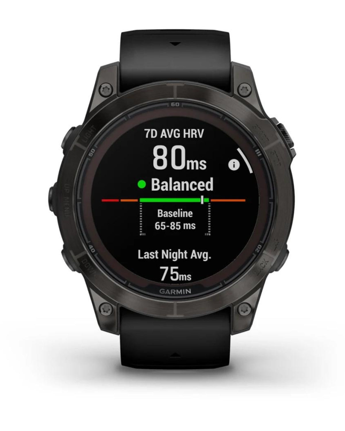 Smartwatch Garmin fēnix® 7 Pro, Sapphire Solar Titan DLC Carbon Grey, Curea Neagră, 47MM